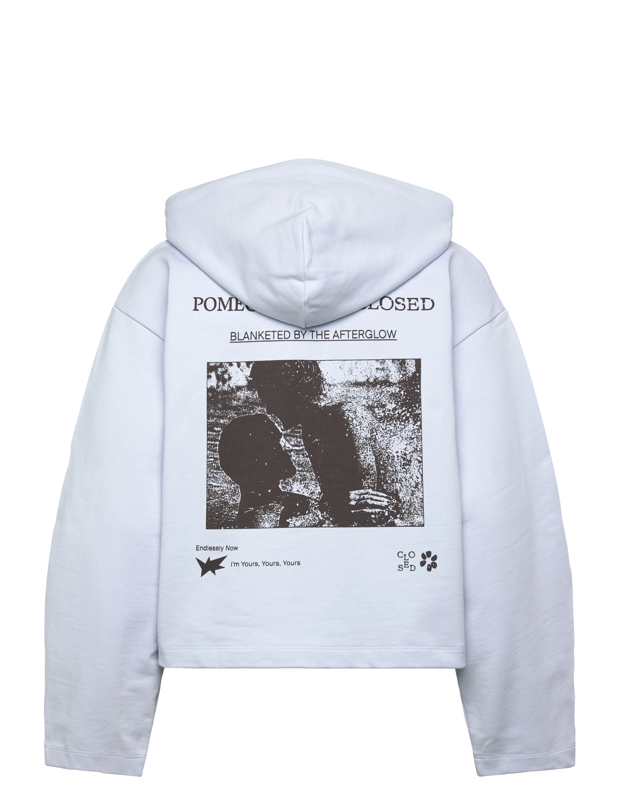 Closed - CROPPED HOODIE - sweatshirts & hættetrøjer - soft blue - 2