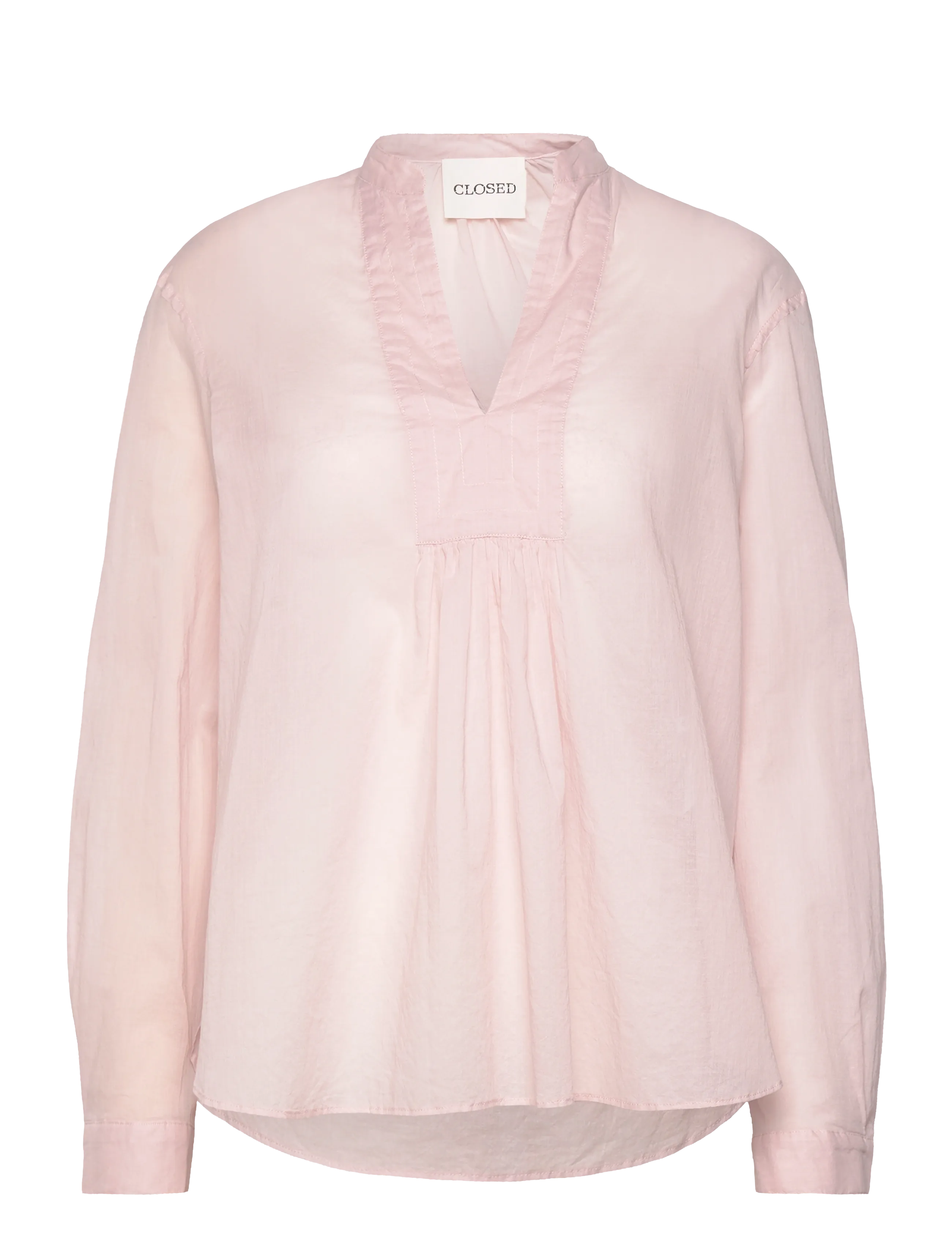 Closed Long Sleeve Blouse, S, Pink, Skjorter > Langærmede, Dame