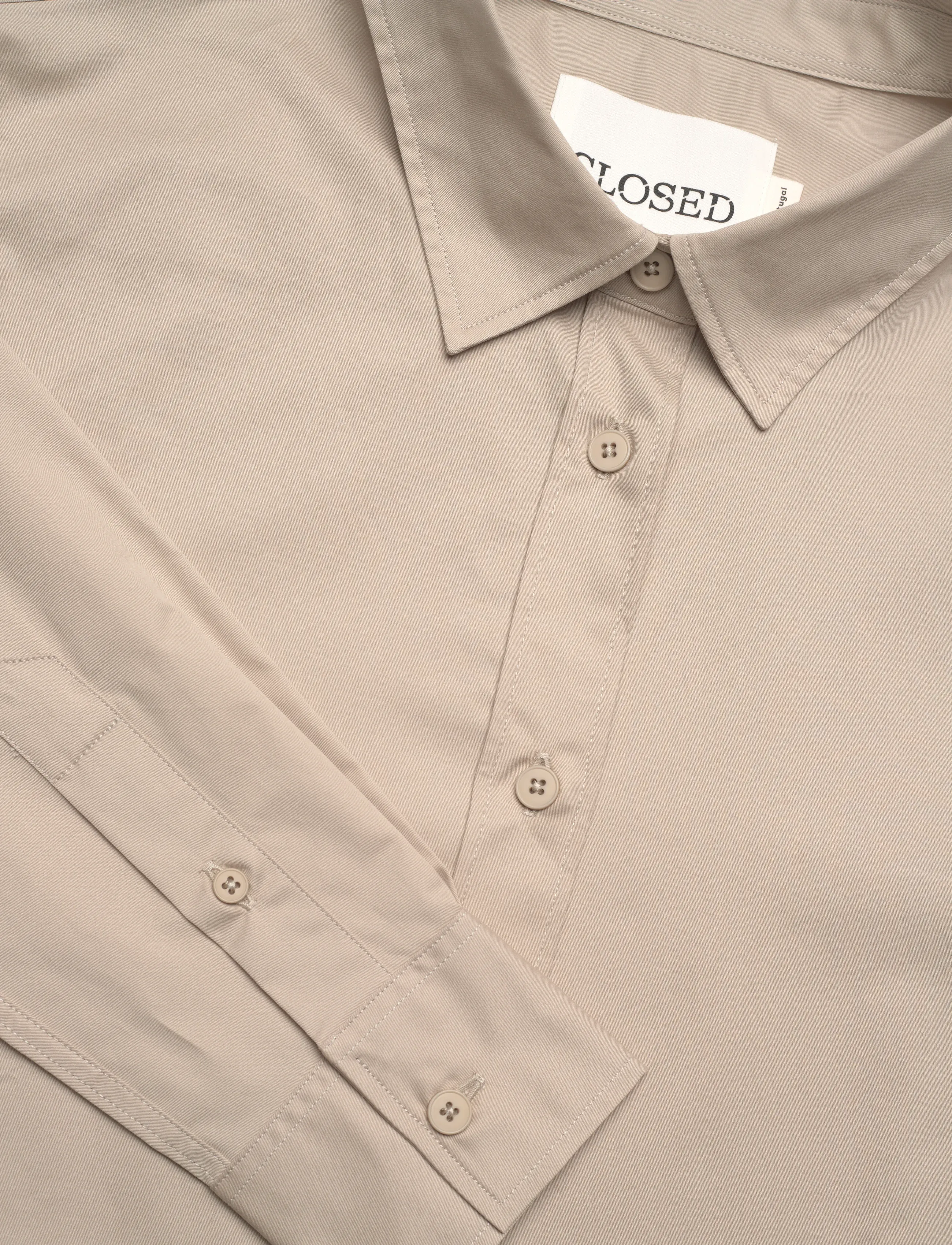 Closed - LONG SLEEVE SHIRT - marškiniai ilgomis rankovėmis - washed shore - 2