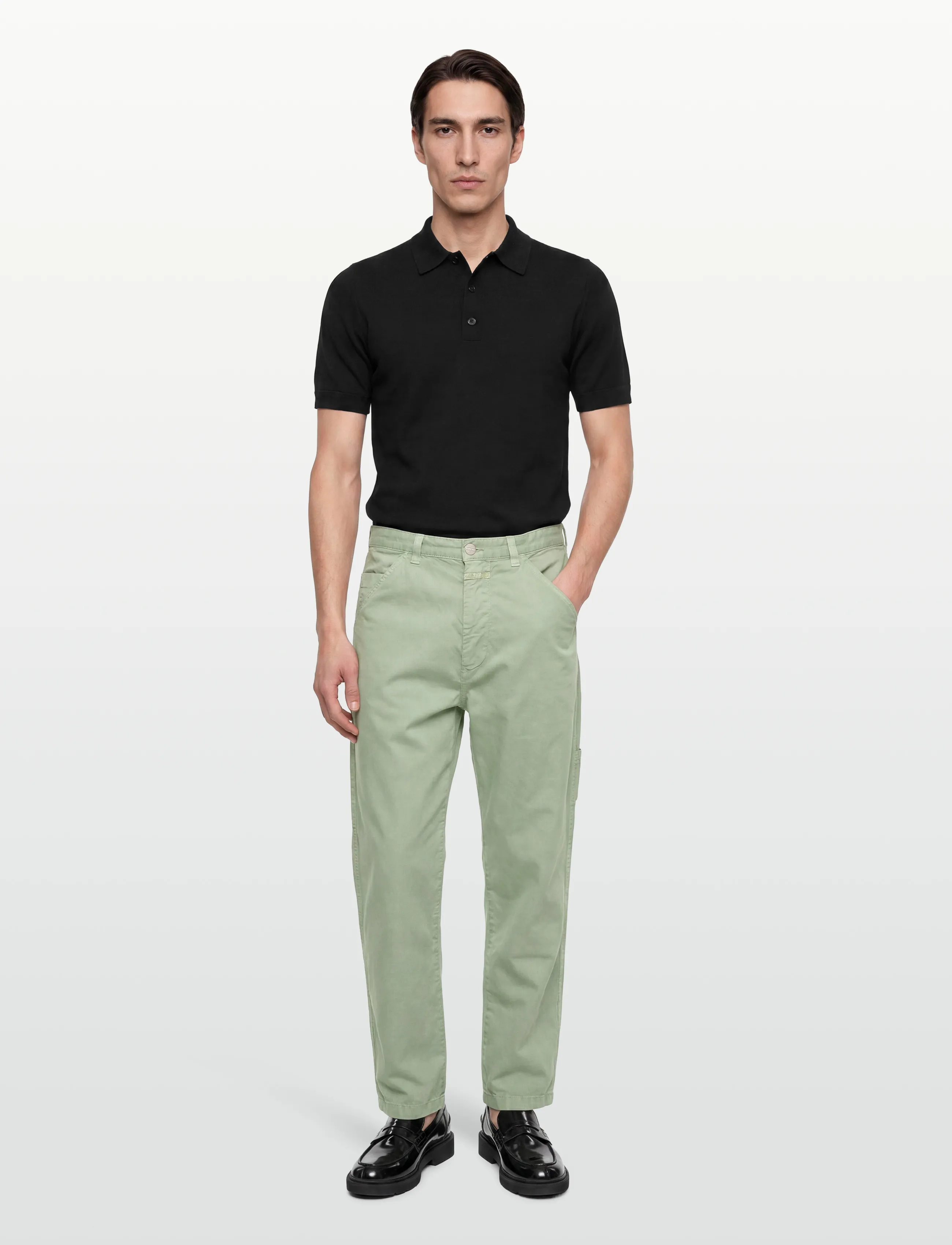Closed Dover Tapered Pants Vera Majon, W28 x 30, Trousers, Grün - Casual, Männerswear