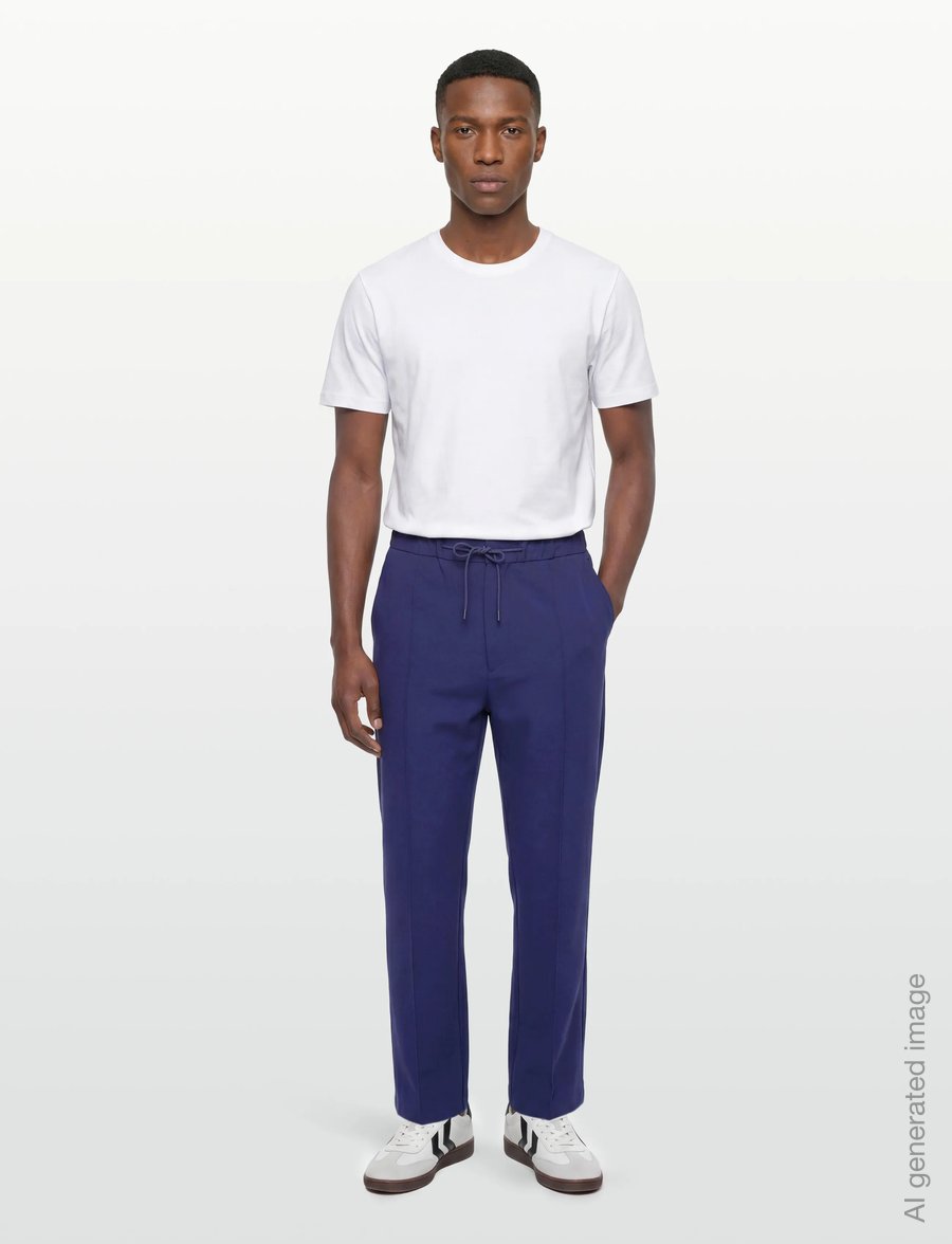Closed - MEN NANAIMO STRAIGHT PANTS ROYAL AZURE - vabaajapüksid - ocean blue - 0