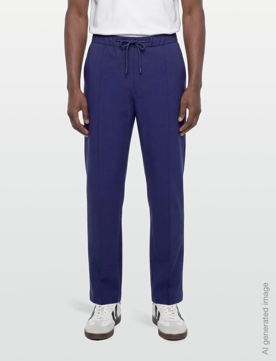 Closed - MEN NANAIMO STRAIGHT PANTS ROYAL AZURE - vabaajapüksid - ocean blue - 3