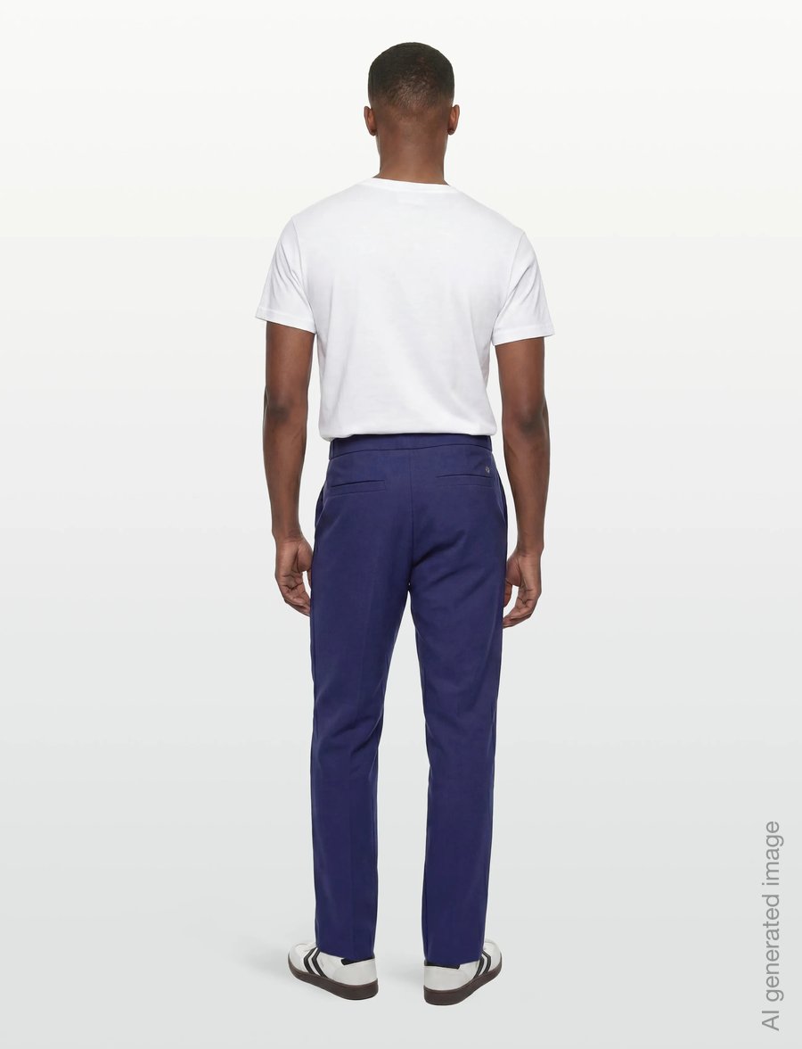 Closed - MEN NANAIMO STRAIGHT PANTS ROYAL AZURE - vabaajapüksid - ocean blue - 4