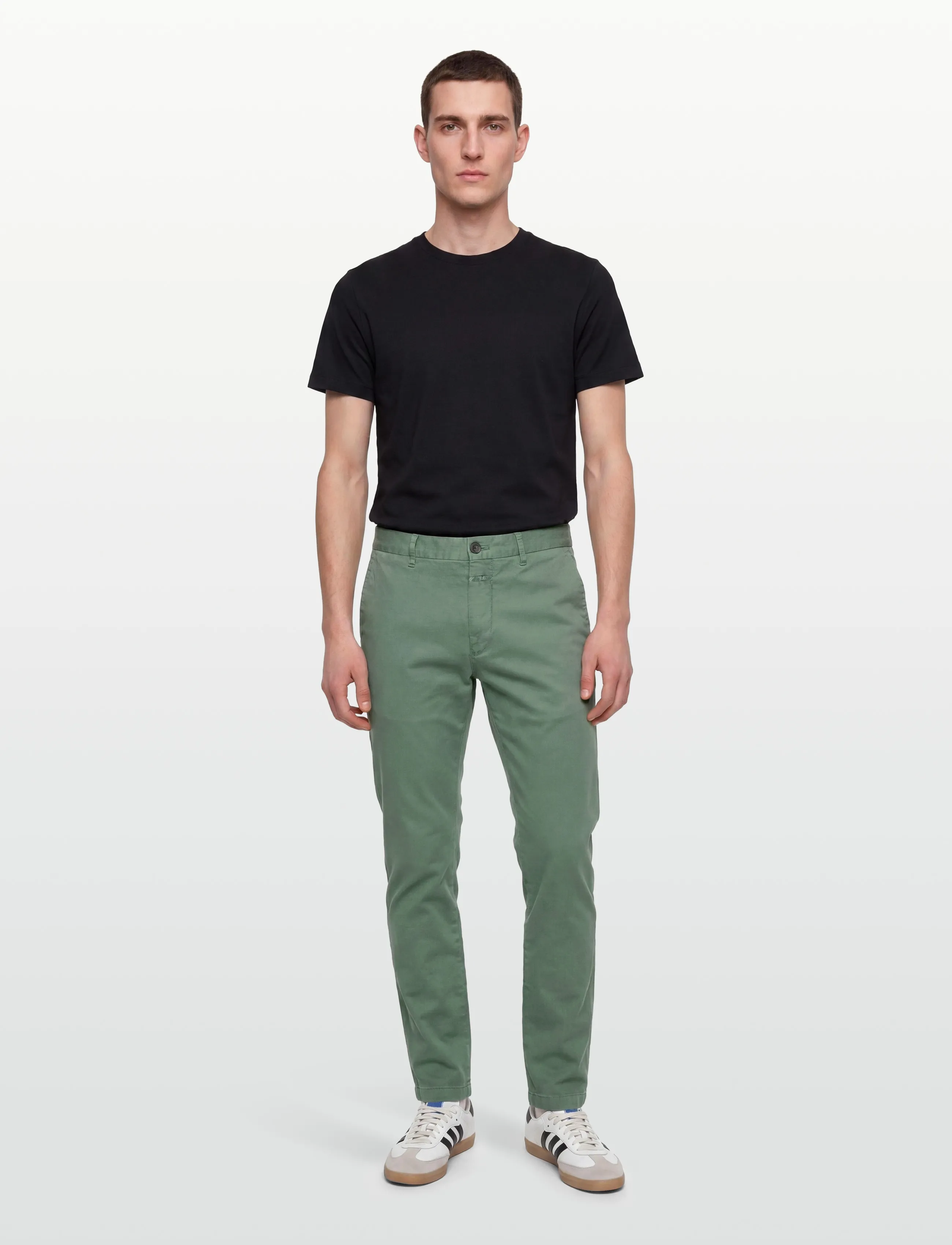 Closed Clifton Slim Pants Dark Jade, W33L32, Green, Bukser > Afslappet, Herre