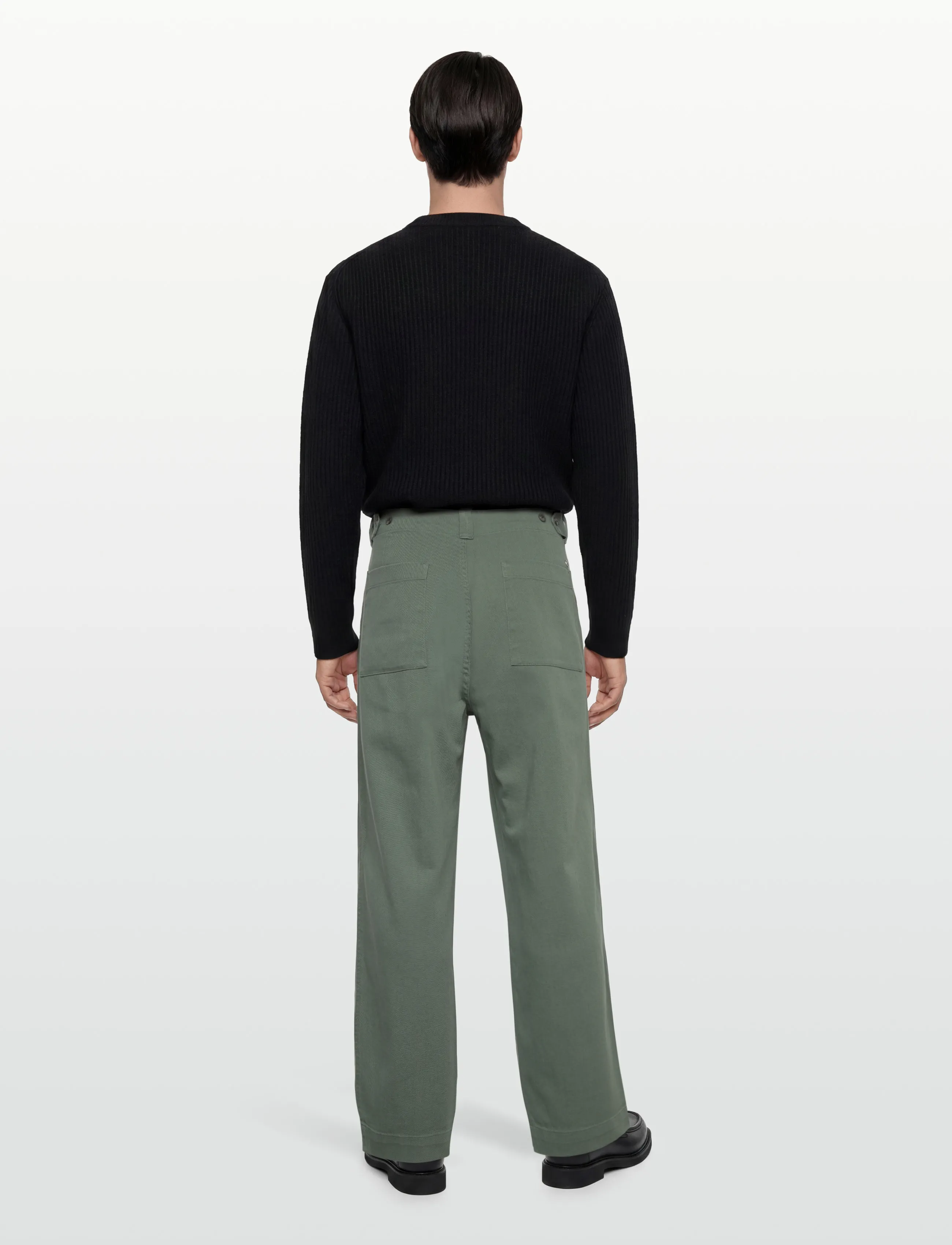Closed - MEN BELFAST WIDE JEANS DARK JADE - casual trousers - dark jade - 4