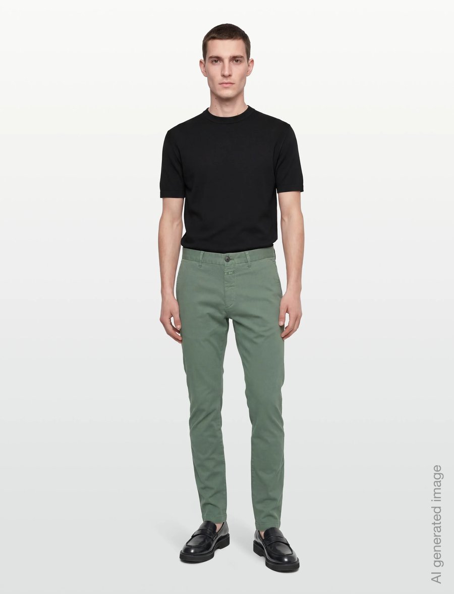 Closed - CLIFTON SLIM PANTS DARK JADE - casual - dark jade - 0