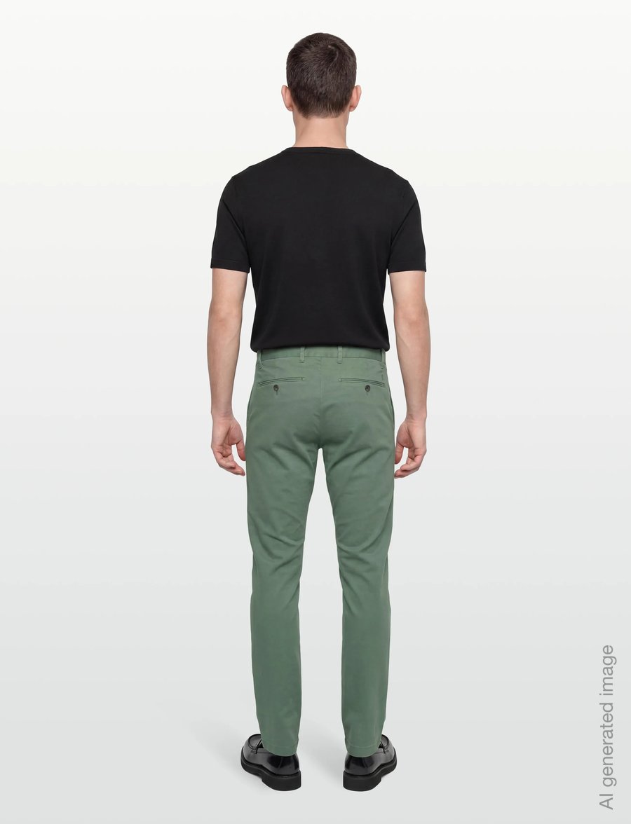 Closed - CLIFTON SLIM PANTS DARK JADE - casual - dark jade - 4
