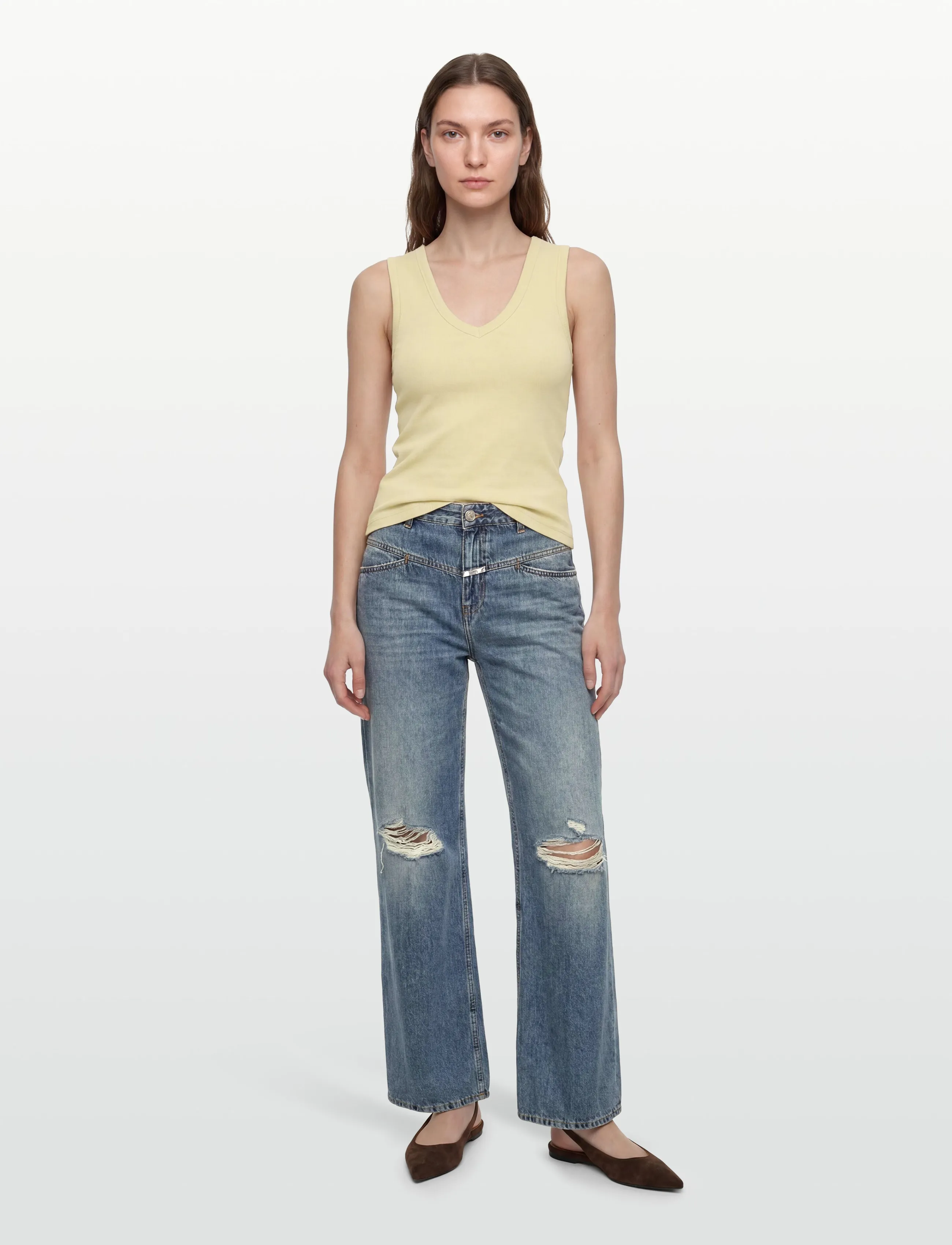Closed - M. PHILOUZE UNISEX X-JEANS MID BLUE - bukser & jeans - mid blue - 4
