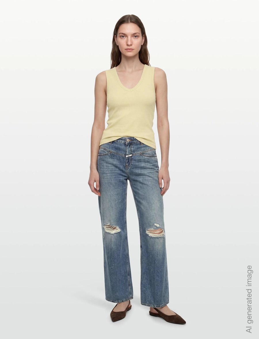 Closed - M. PHILOUZE UNISEX X-JEANS MID BLUE - loose jeans - mid blue - 4