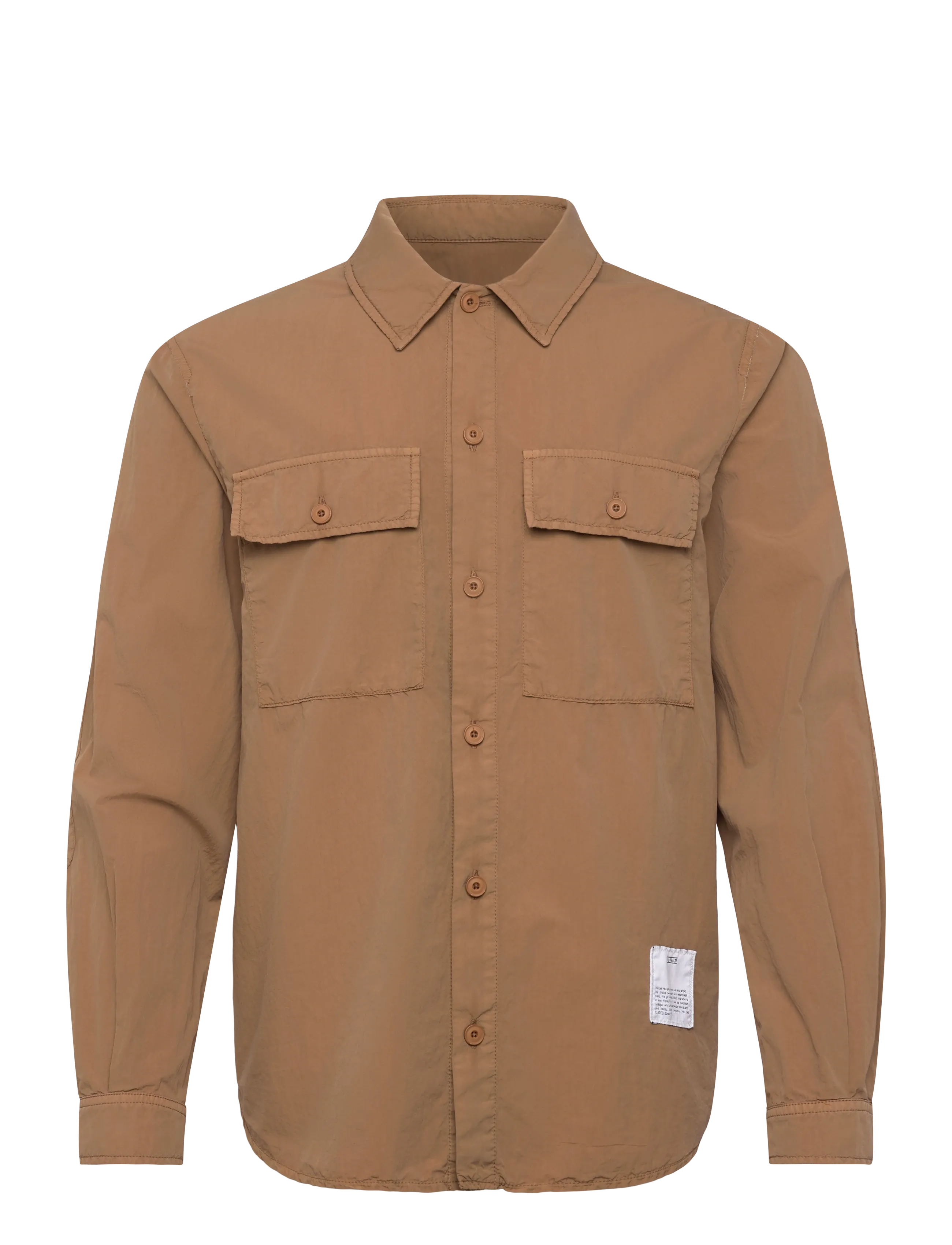 CLOSED Utility Shirt W/ Elbow Patches Hemden & Blusen Nutmeg Braun - S - Herren