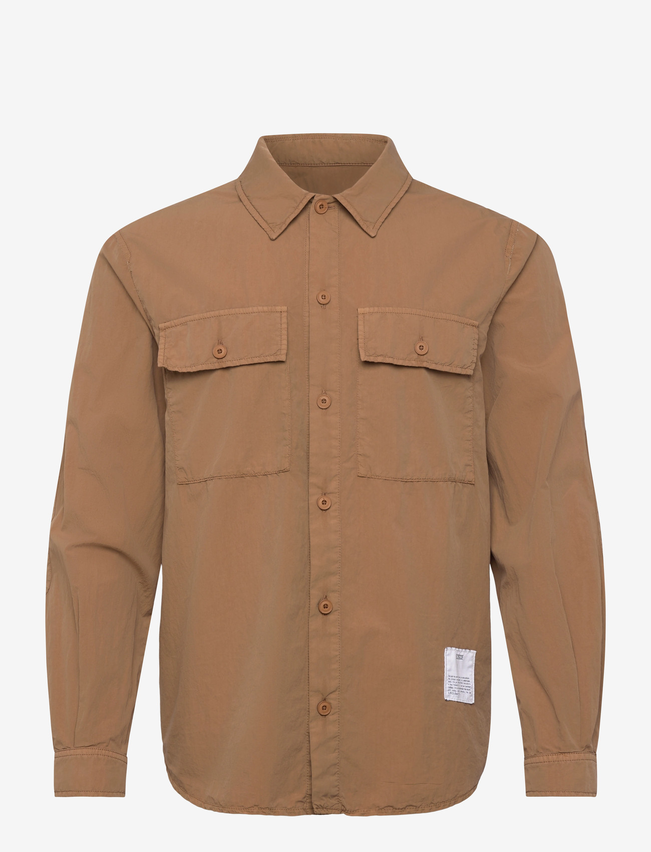 Closed - UTILITY SHIRT W/ ELBOW PATCHES SHIRTS & BLOUSES NUTMEG - casual skjorter - nutmeg - 0