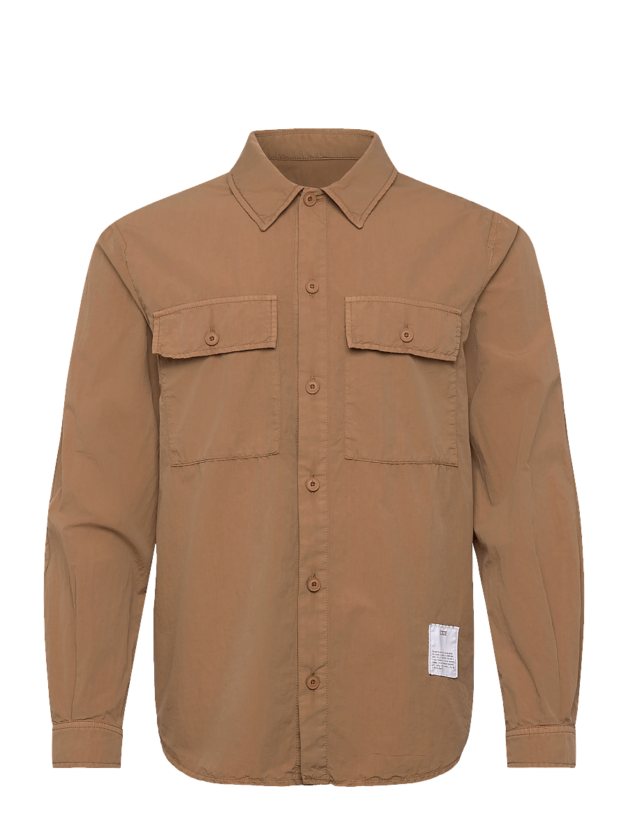 Closed - UTILITY SHIRT W/ ELBOW PATCHES SHIRTS & BLOUSES NUTMEG - casual skjorter - nutmeg - 1