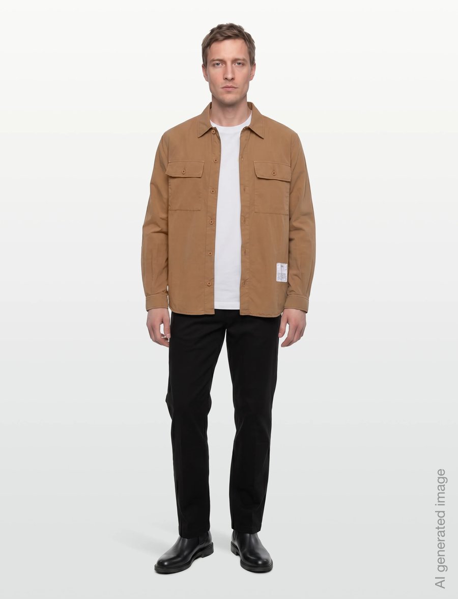 Closed - UTILITY SHIRT W/ ELBOW PATCHES SHIRTS & BLOUSES NUTMEG - casual skjorter - nutmeg - 0