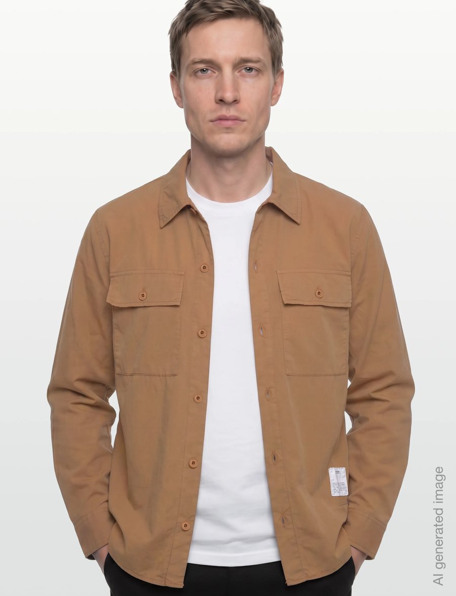 Closed - UTILITY SHIRT W/ ELBOW PATCHES SHIRTS & BLOUSES NUTMEG - casual skjorter - nutmeg - 3