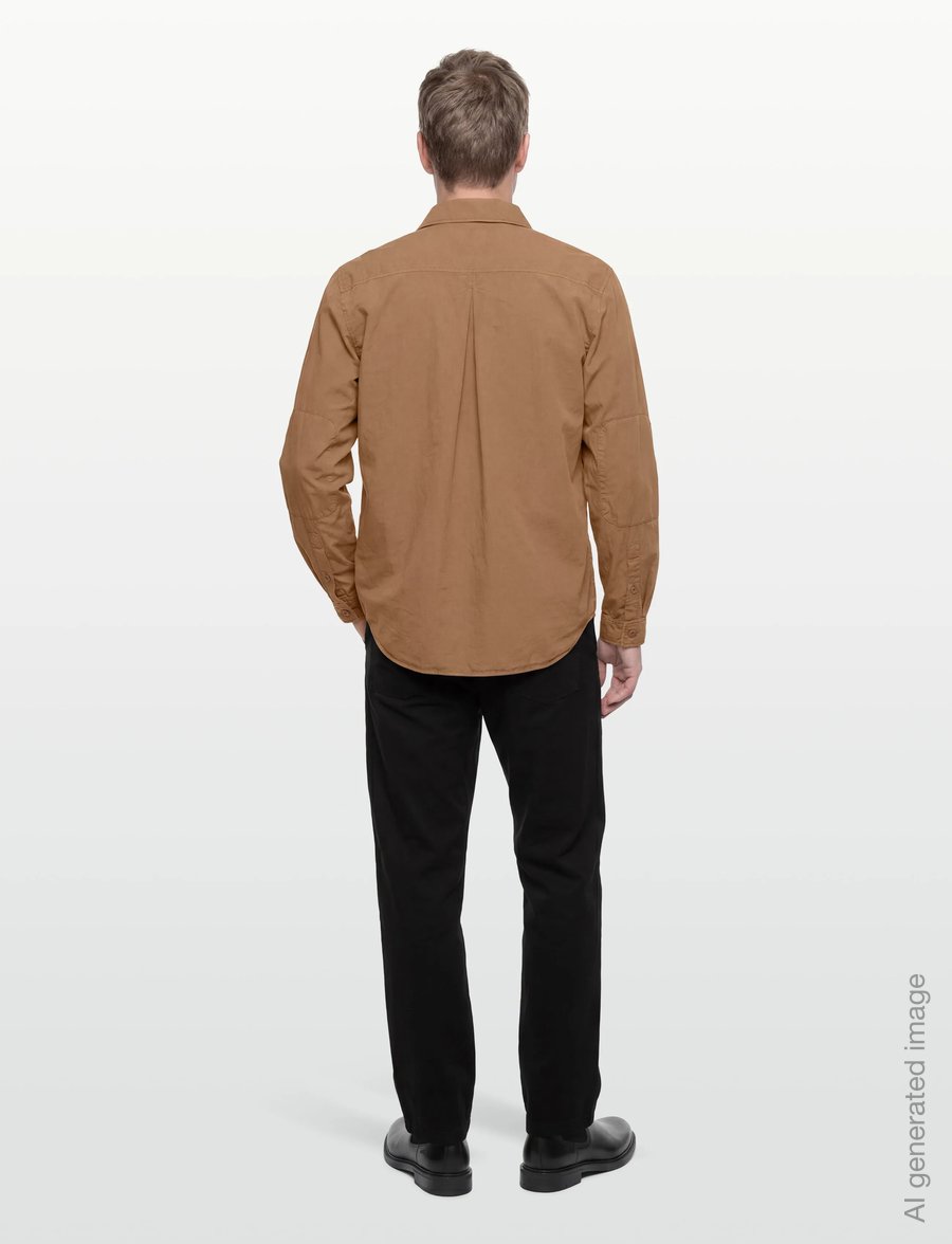 Closed - UTILITY SHIRT W/ ELBOW PATCHES SHIRTS & BLOUSES NUTMEG - casual skjorter - nutmeg - 4