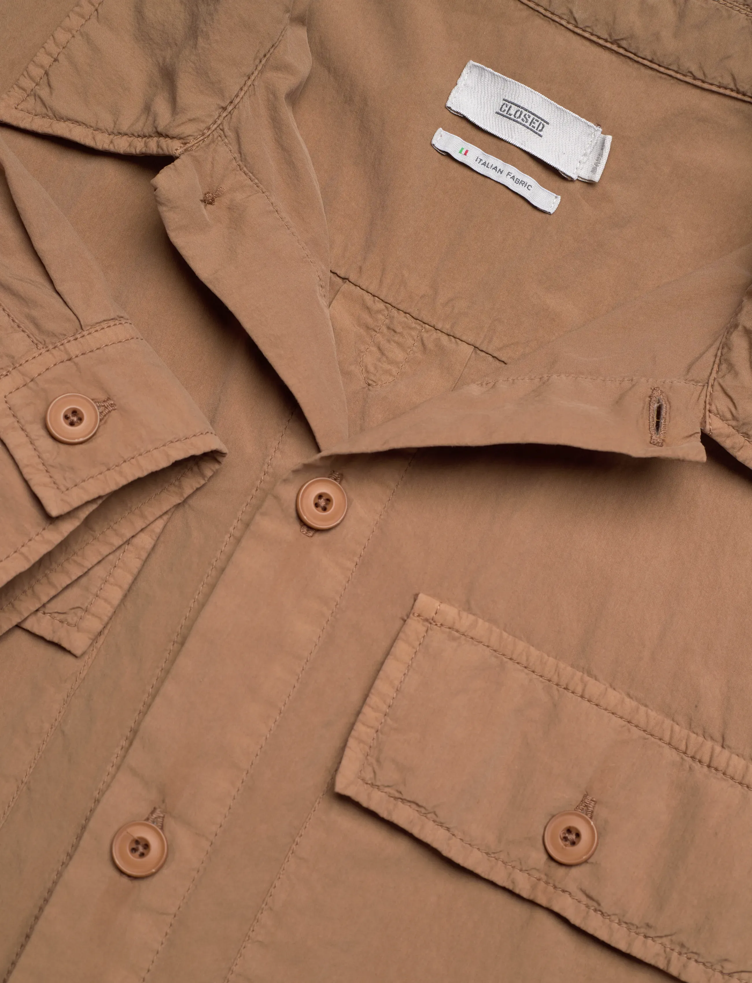 Closed - UTILITY SHIRT W/ ELBOW PATCHES SHIRTS & BLOUSES NUTMEG - avslappede skjorter - nutmeg - 5