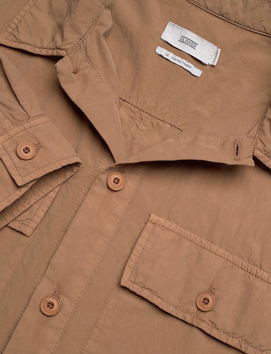 Closed - UTILITY SHIRT W/ ELBOW PATCHES SHIRTS & BLOUSES NUTMEG - casual skjorter - nutmeg - 5