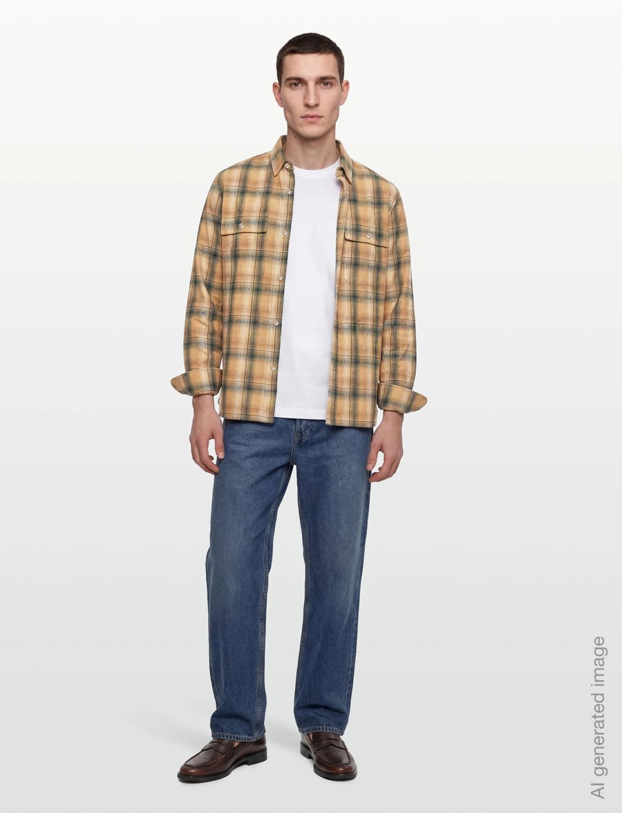 Closed - LUMBERJACK SHIRT SHIRTS & BLOUSES FERN GREEN - peruskauluspaidat - fern green - 0