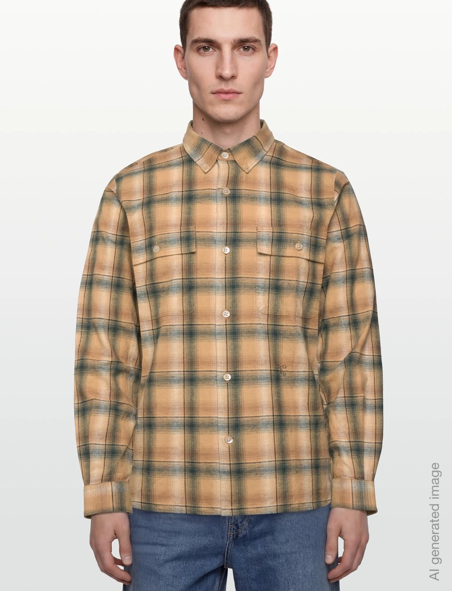 Closed - LUMBERJACK SHIRT SHIRTS & BLOUSES FERN GREEN - peruskauluspaidat - fern green - 3