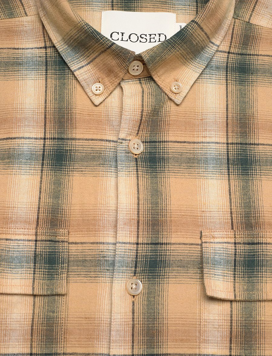 Closed - LUMBERJACK SHIRT SHIRTS & BLOUSES FERN GREEN - peruskauluspaidat - fern green - 5