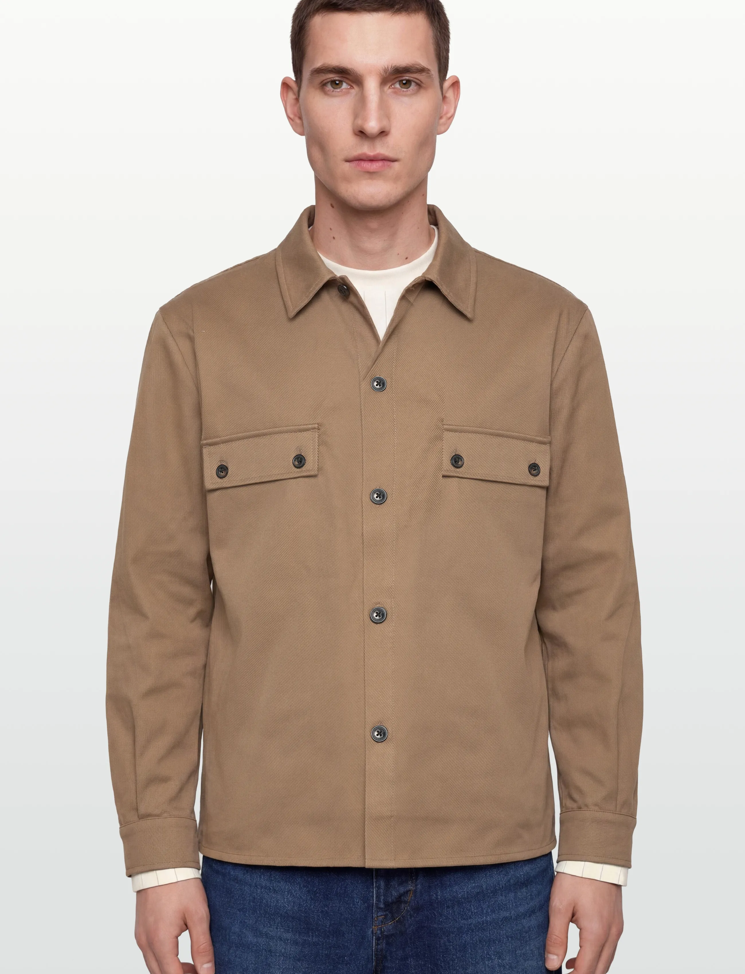Closed - RELAXED SHIRT BROWN SUGAR - clothing - brown sugar - 3
