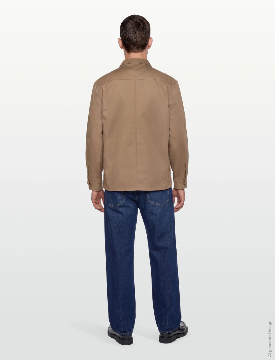 Closed - RELAXED SHIRT BROWN SUGAR - clothing - brown sugar - 4