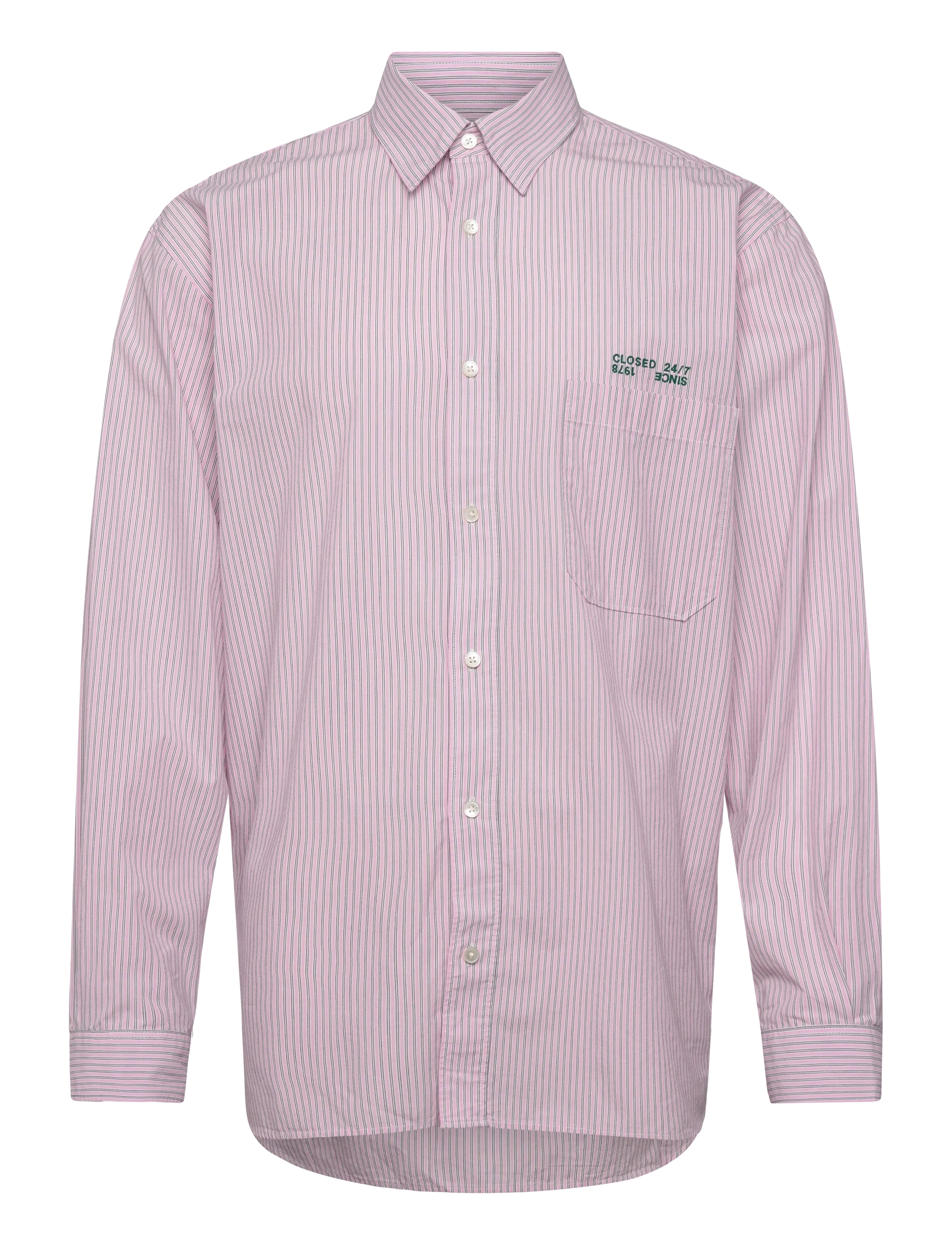 Closed Formal Army Shirt Shirts & Blouses Pink Hydrangea, XL, Pink, Skjorter > Afslappet Shirts, Herre
