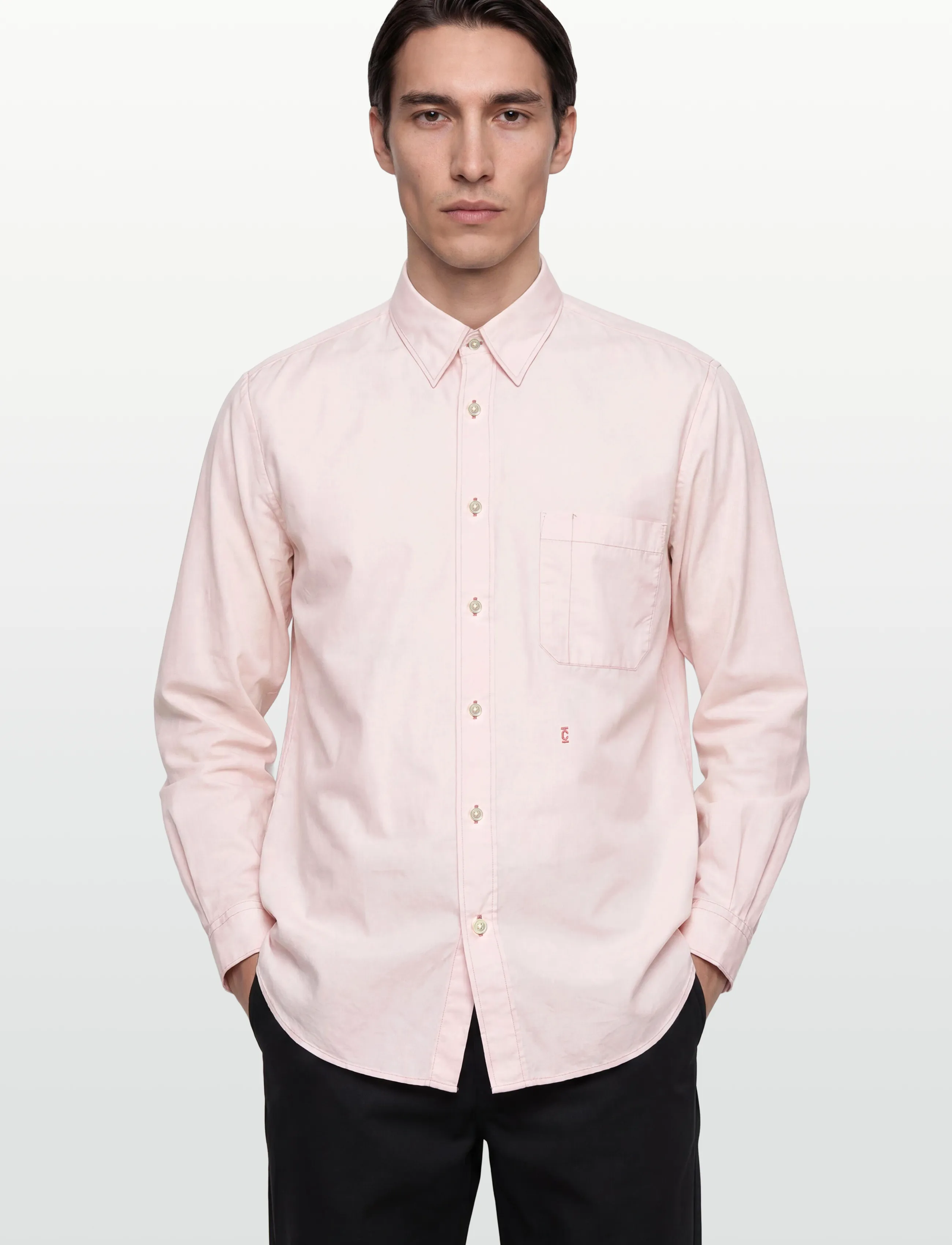 Closed - FORMAL ARMY SHIRT SHIRTS & BLOUSES PINK HYDRANGEA - basic shirts - pink hydrangea - 3