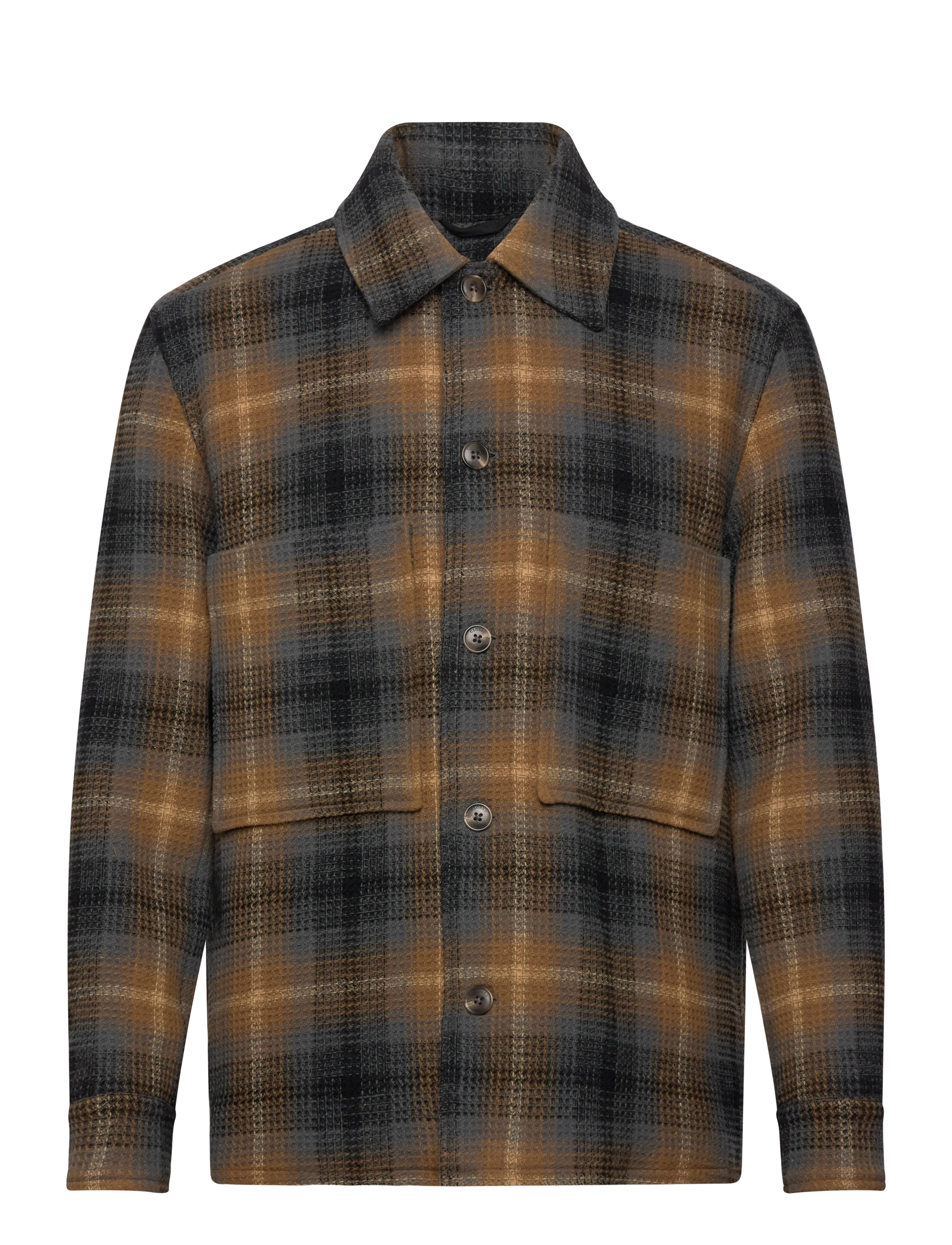 CLOSED Shacket Dried Tabaco Patterned - M - Herren