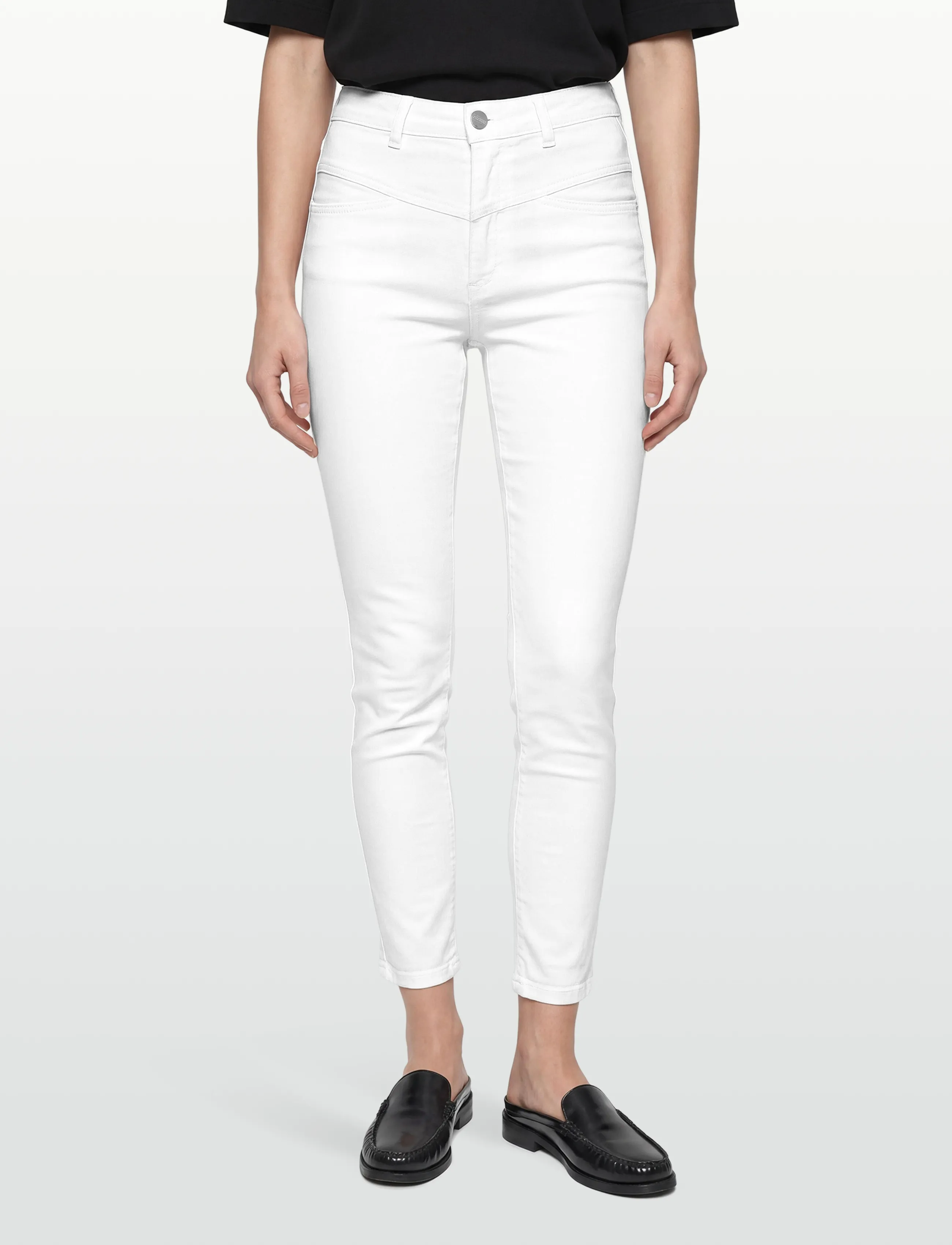 Closed - WOMEN PEDAL PUSHER JEANS WHITE - jeans - white - 3
