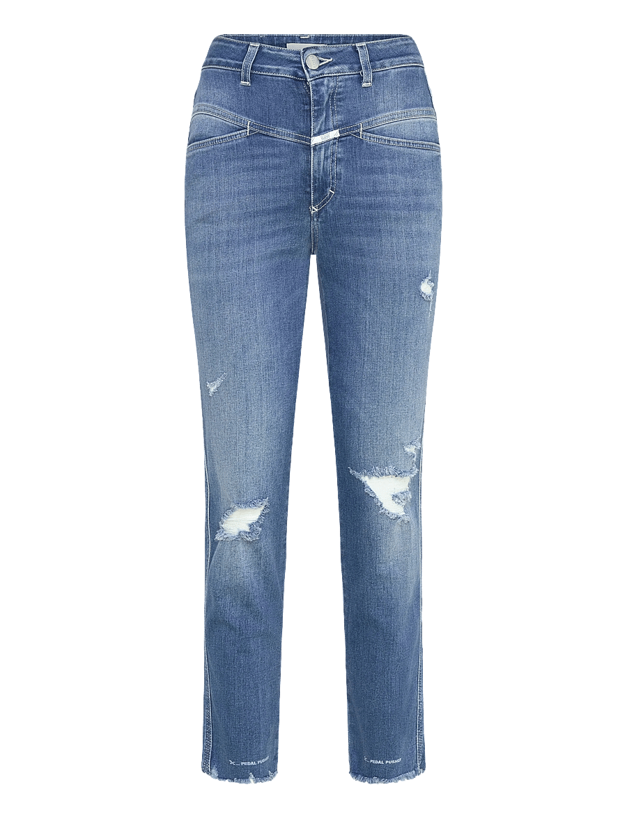 Closed - WOMEN PEDAL PUSHER JEANS MID BLUE - tapered jeans - mid blue - 1