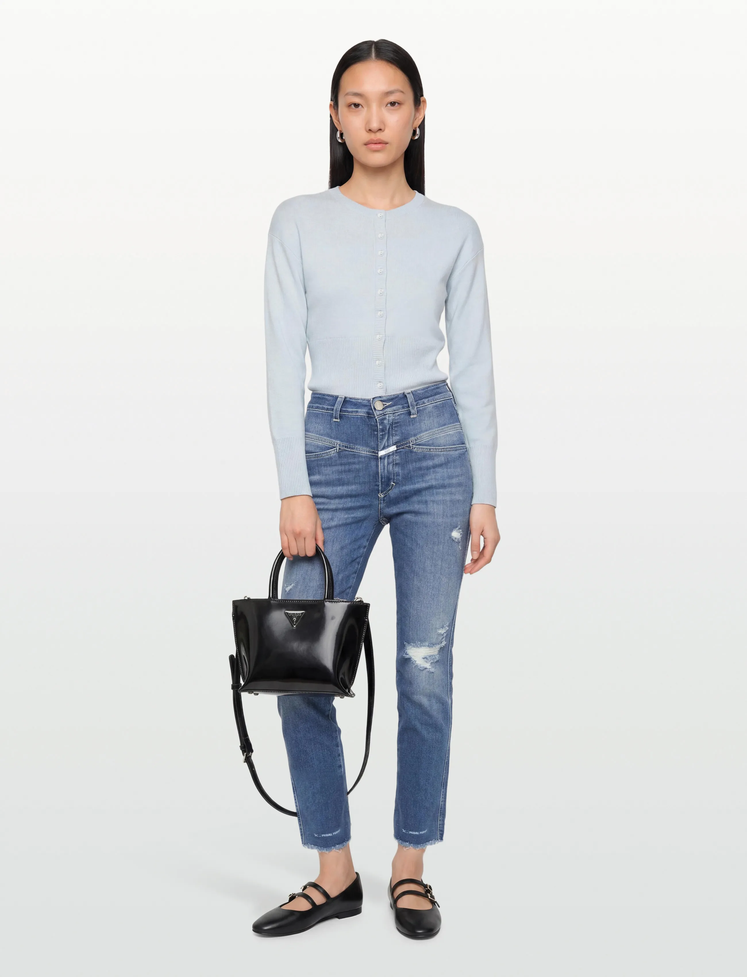 Closed WOMEN PEDAL PUSHER JEANS MID BLUE - Kollektionen - MID BLUE / blue