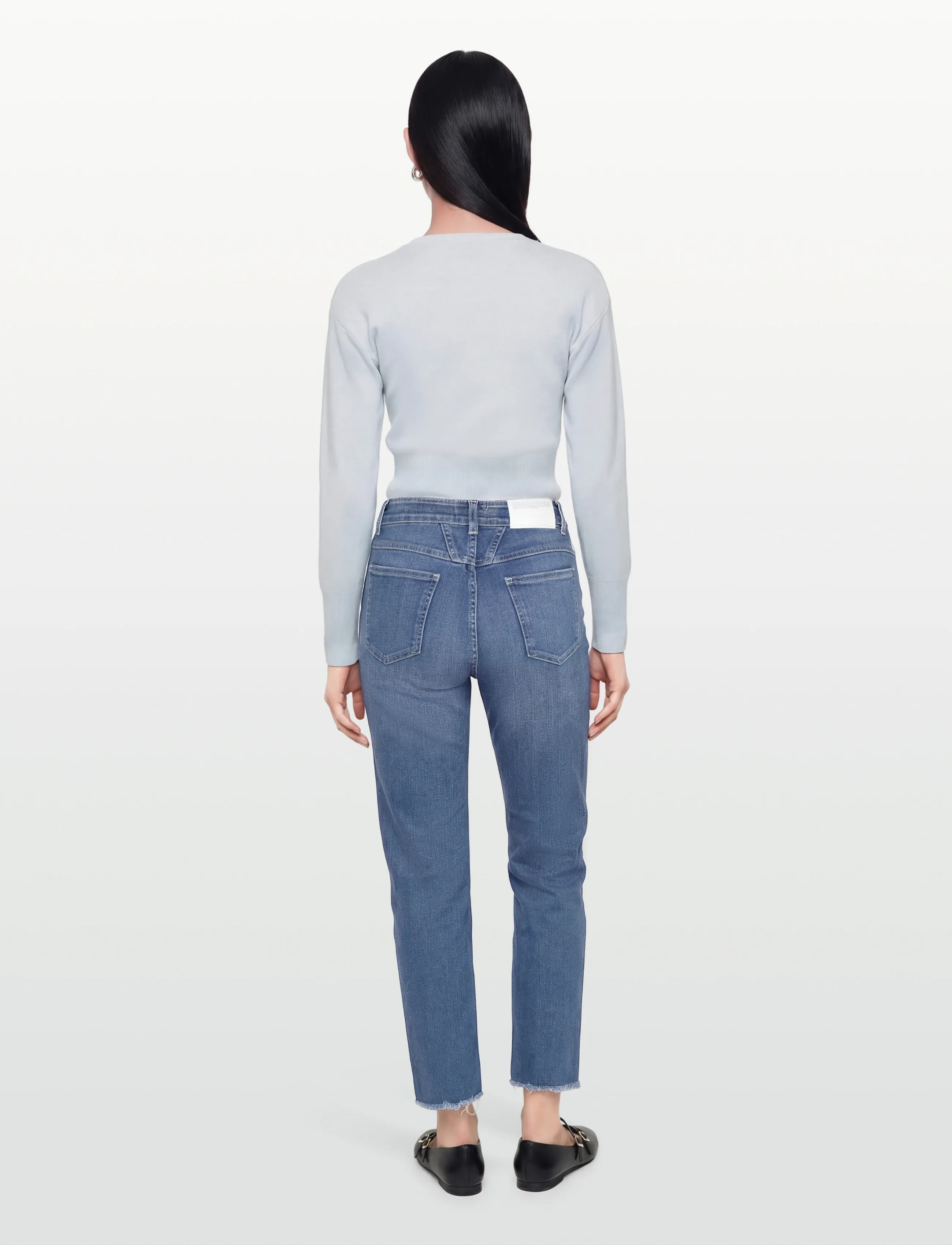 Closed - WOMEN PEDAL PUSHER JEANS MID BLUE - tapered jeans - mid blue - 4