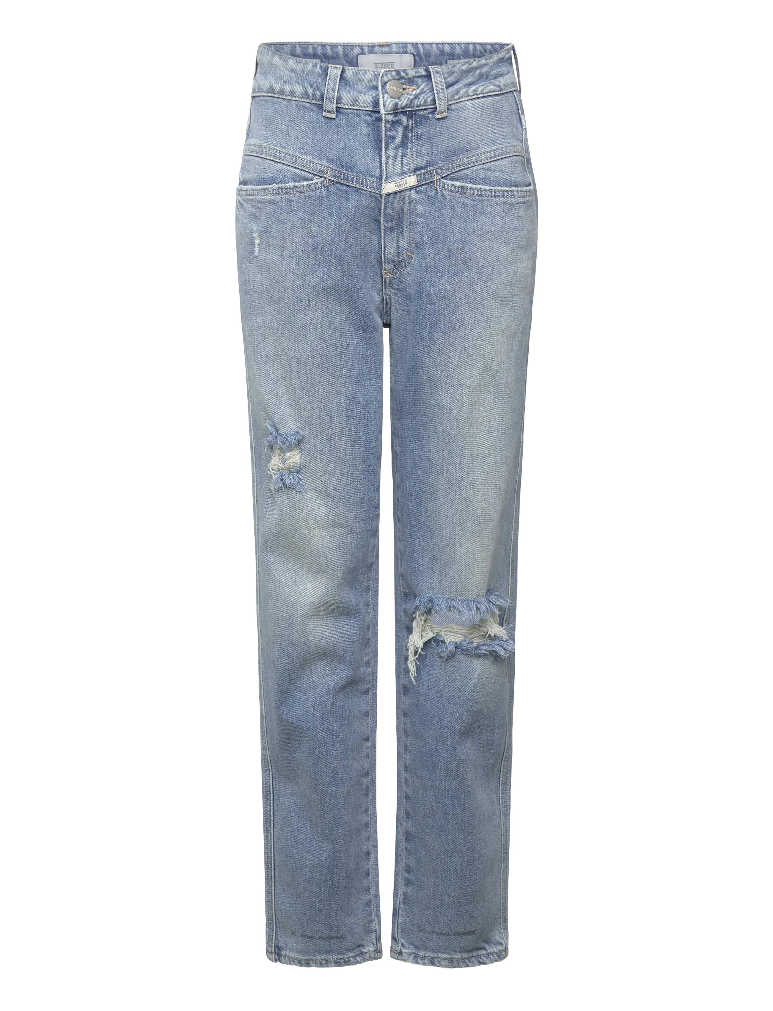 PEDAL PUSHER JEANS MID BLUE