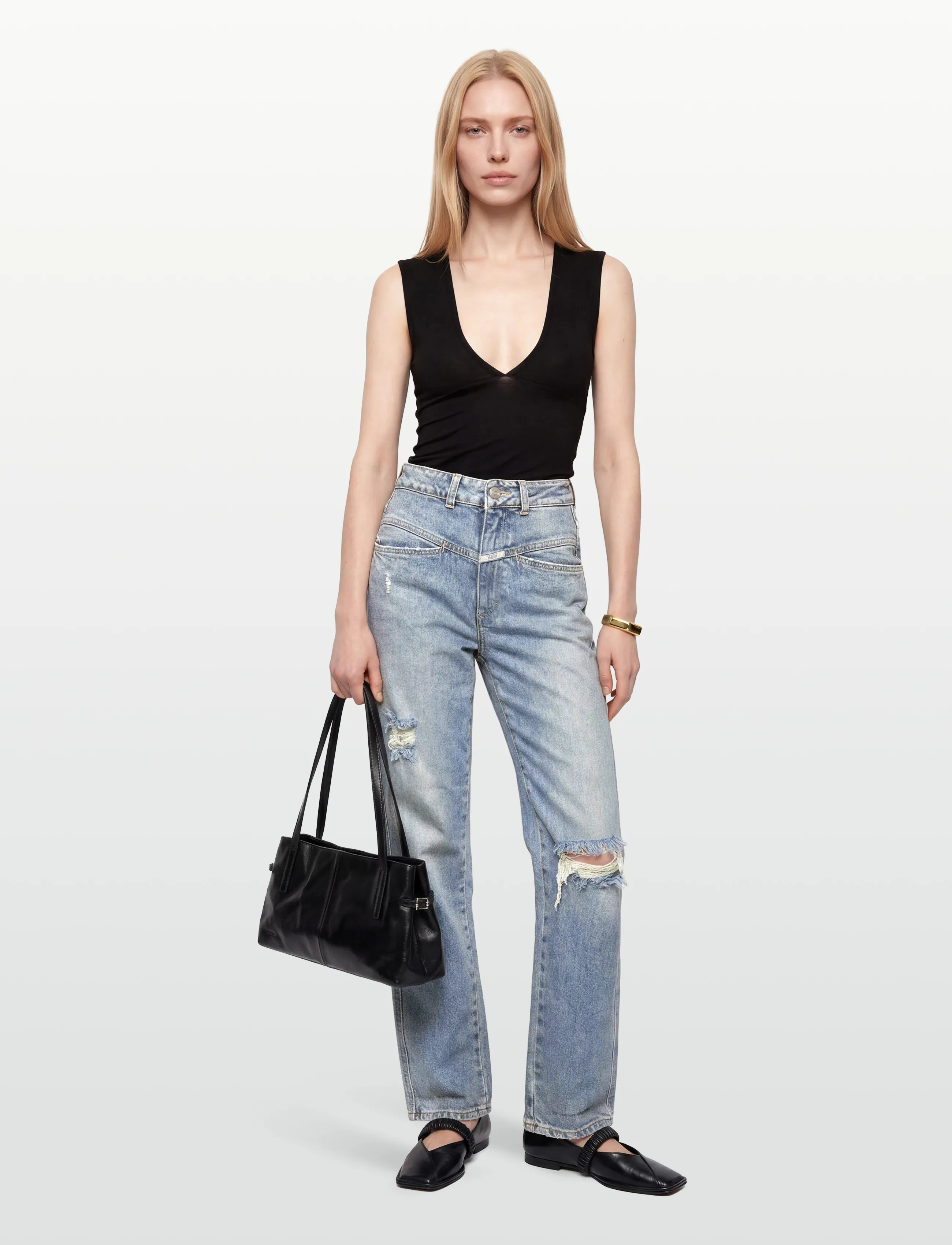 Closed PEDAL PUSHER JEANS MID BLUE - Last chance - MID BLUE / blue