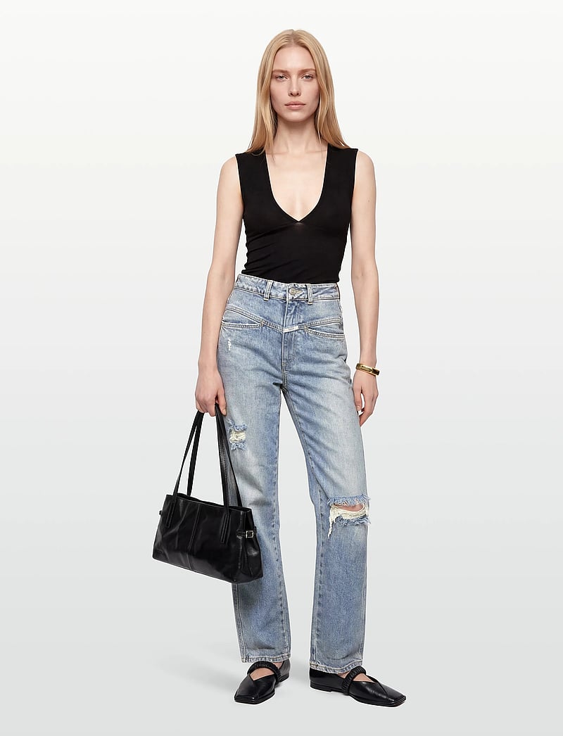 Closed - PEDAL PUSHER JEANS MID BLUE - mom jeans - mid blue - 0