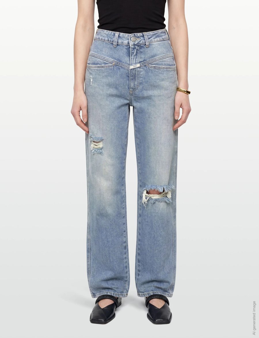 Closed - PEDAL PUSHER JEANS MID BLUE - mom jeans - mid blue - 3