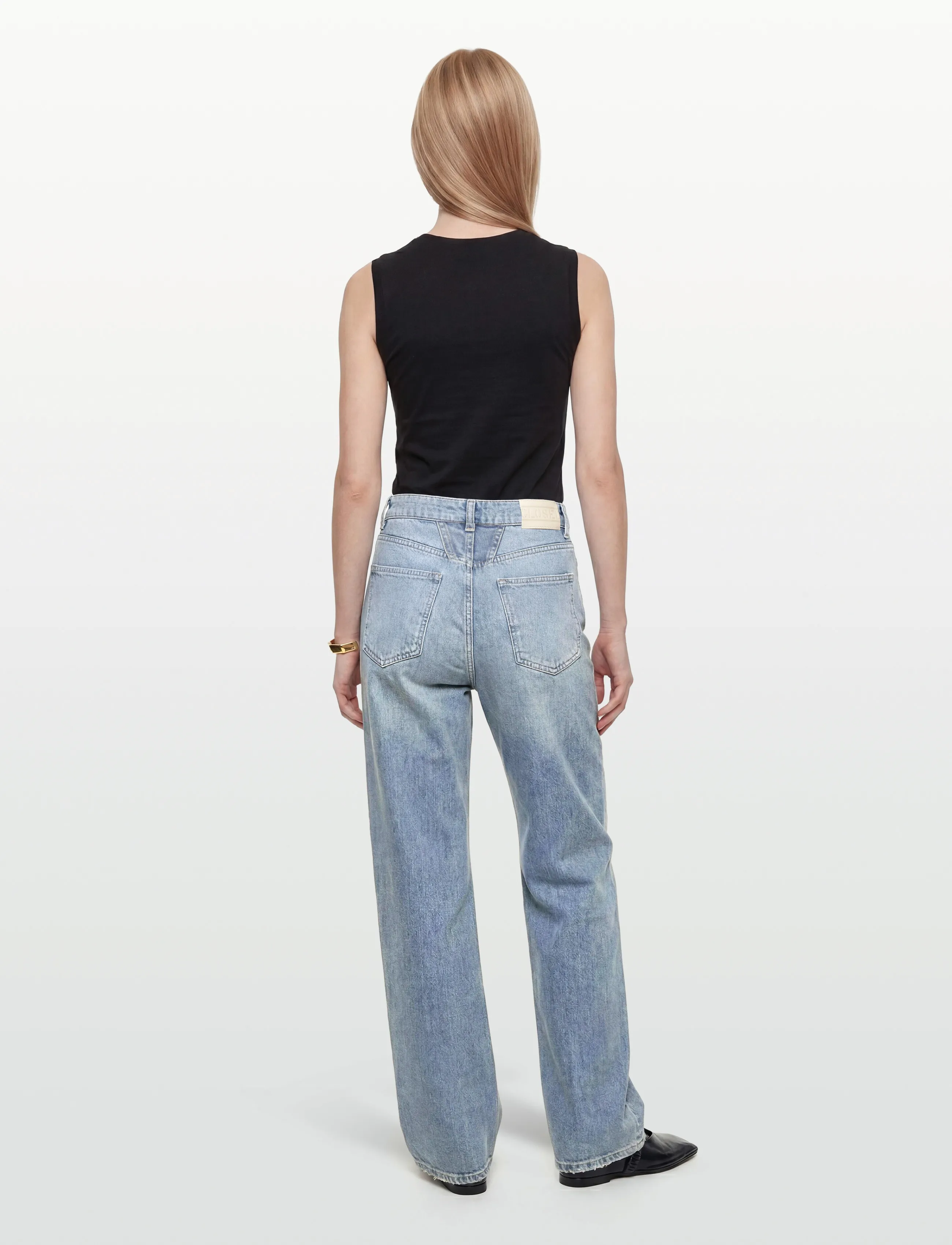 Closed - PEDAL PUSHER JEANS MID BLUE - mom jeans - mid blue - 4
