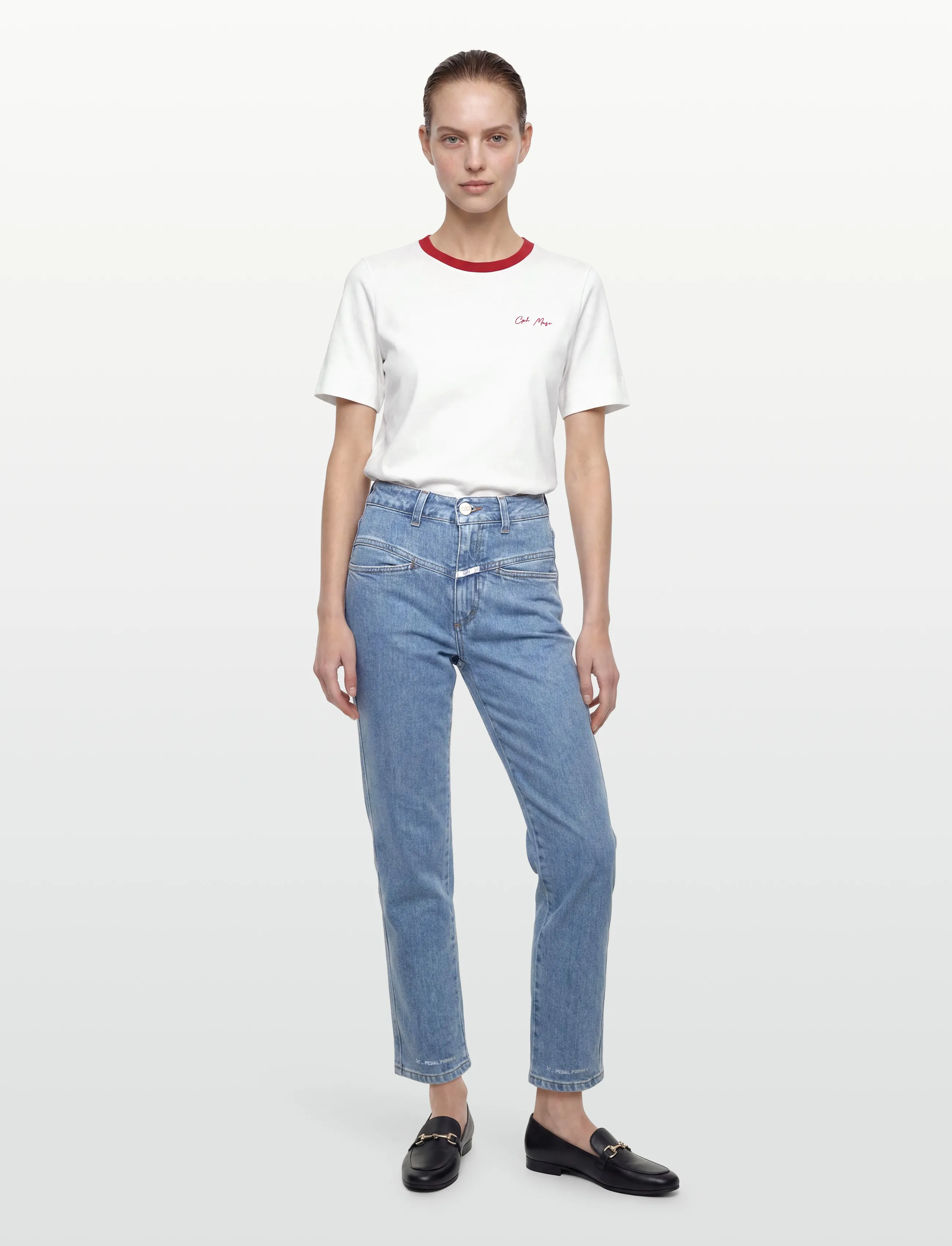 Closed WOMEN PEDAL PUSHER JEANS MID BLUE - Officewear - MID BLUE / blue