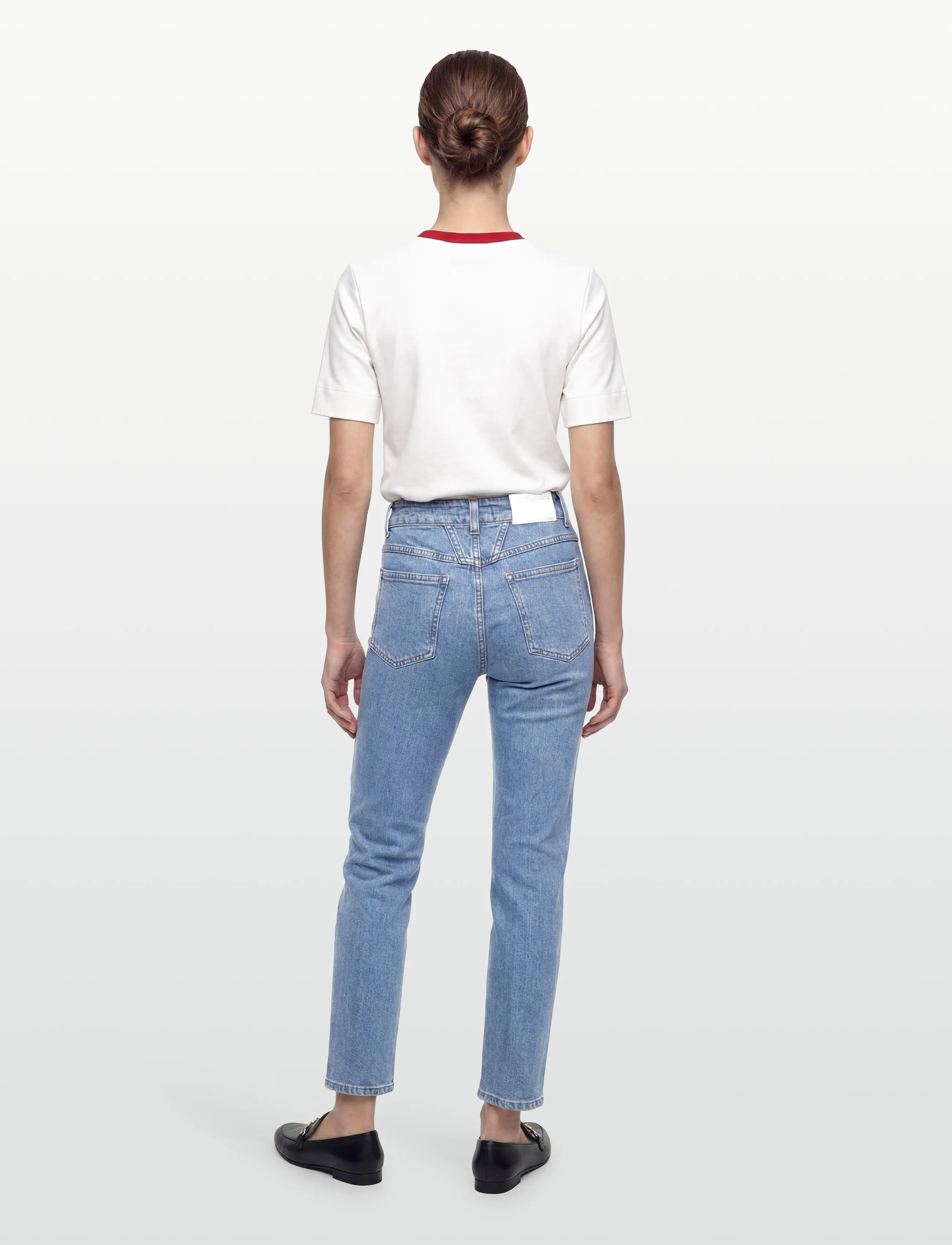 Closed - WOMEN PEDAL PUSHER JEANS MID BLUE - straight jeans - mid blue - 4