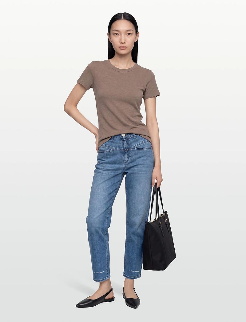 Closed - PEDAL PUSHER JEANS MID BLUE - liibuvad teksad - mid blue - 0