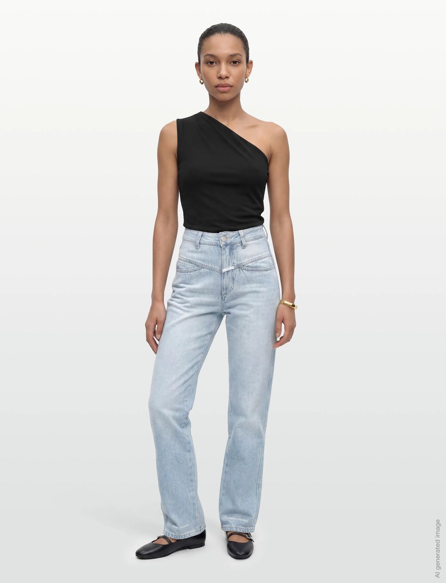 Closed - PEDAL PUSHER JEANS LIGHT BLUE - mom jeans - light blue - 0