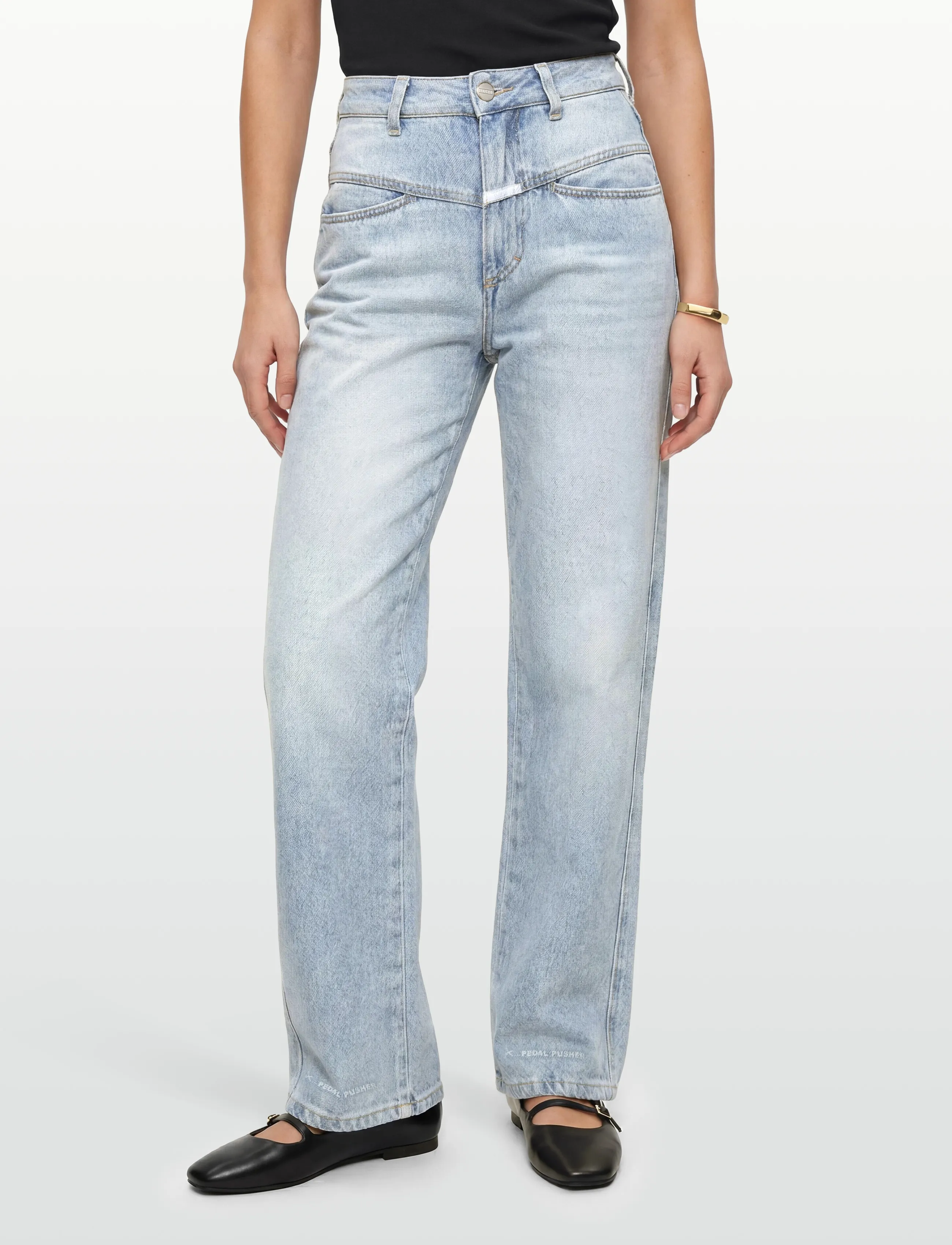 Closed - PEDAL PUSHER JEANS LIGHT BLUE - mom jeans - light blue - 3