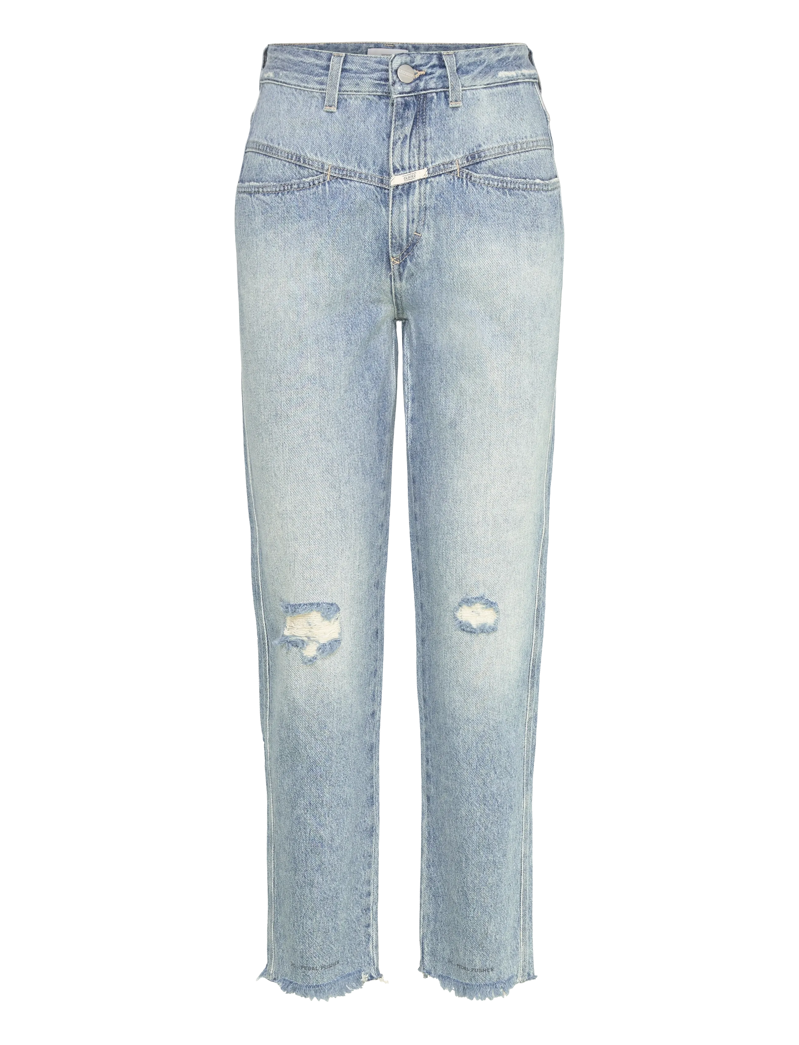 Closed WOMEN PEDAL PUSHER JEANS LIGHT BLUE - Mom jeans - LIGHT BLUE / blue