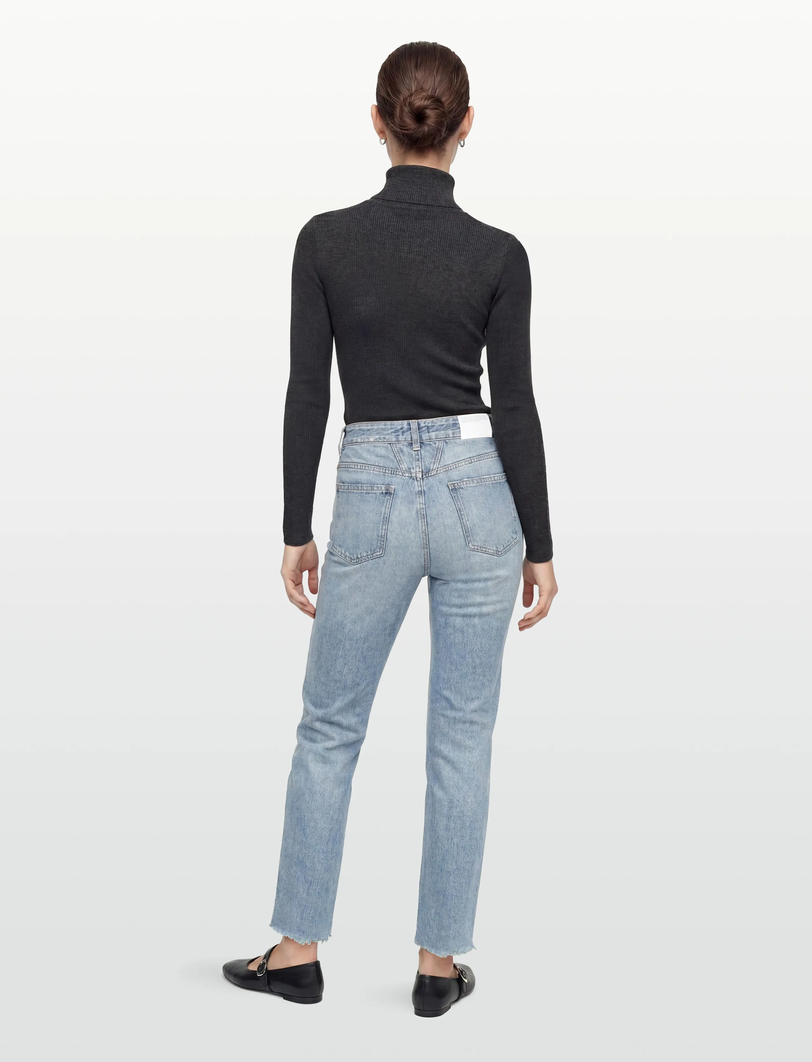 Closed - WOMEN PEDAL PUSHER JEANS LIGHT BLUE - mom jeans - light blue - 4