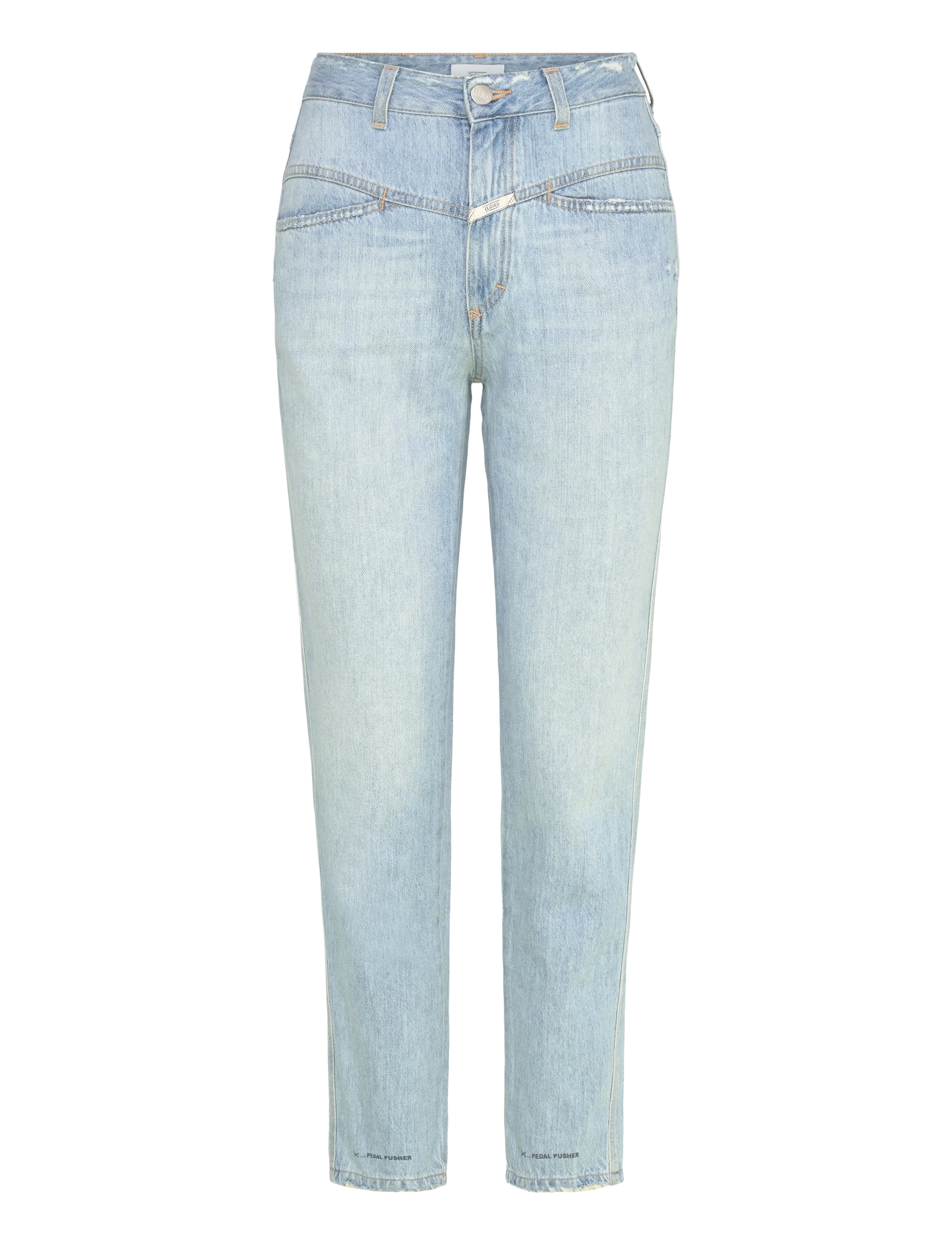 WOMEN PEDAL PUSHER JEANS LIGHT BLUE