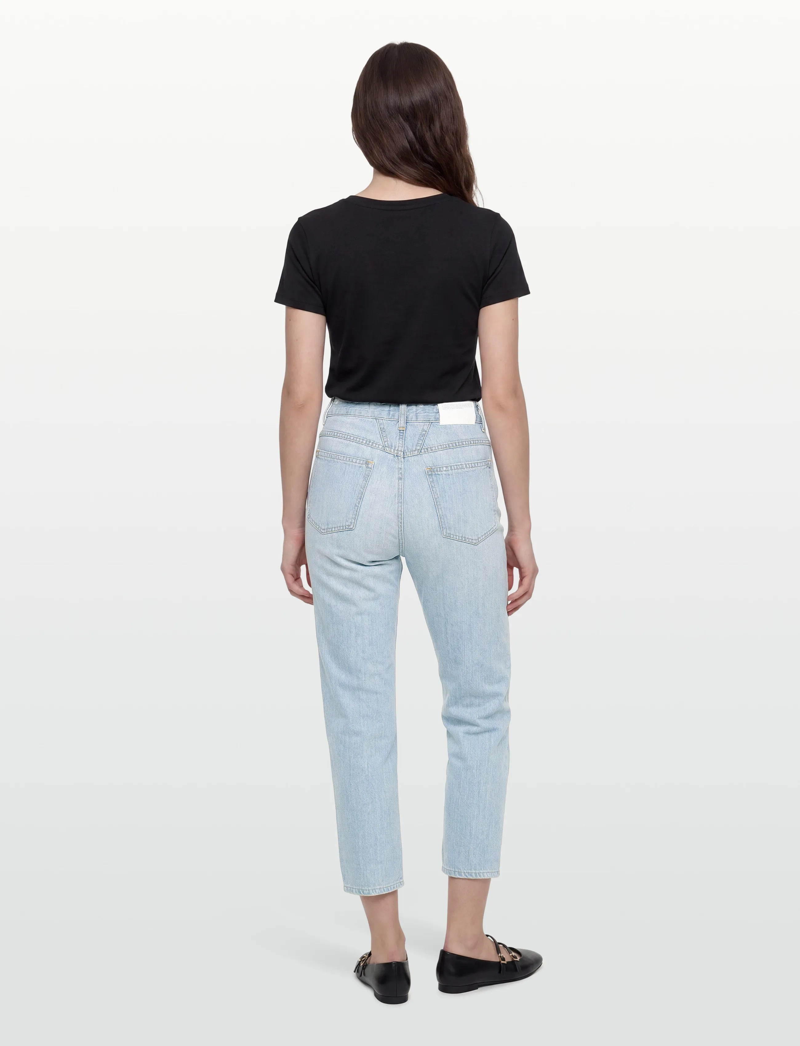 Closed - WOMEN PEDAL PUSHER JEANS LIGHT BLUE - mom jeans - light blue - 4