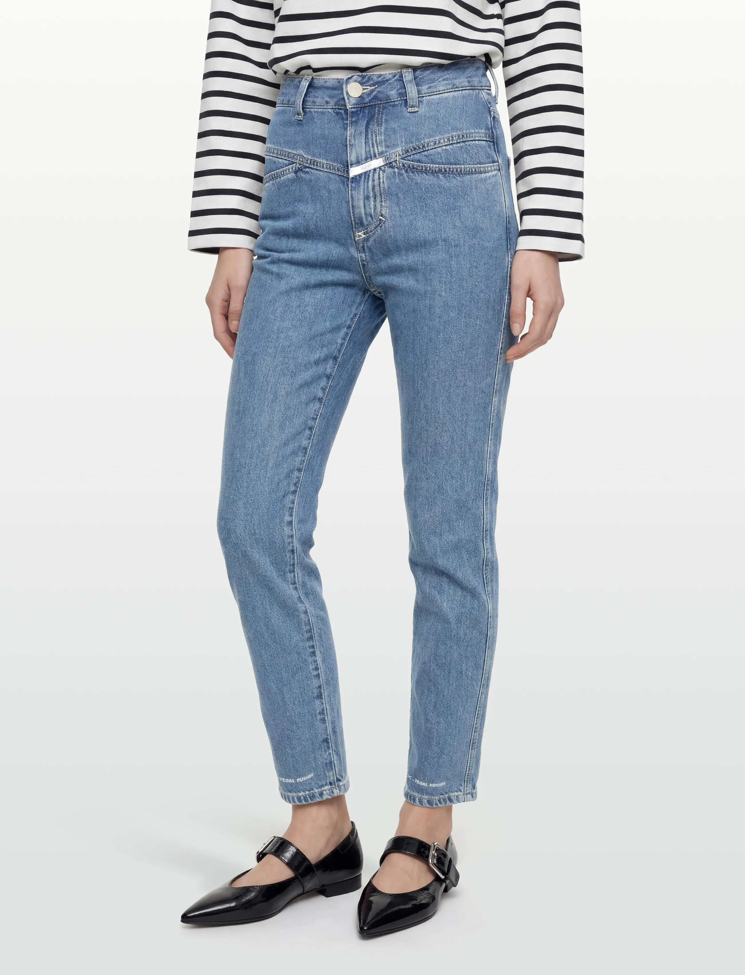 Closed - PEDAL PUSHER JEANS MID BLUE - mom jeans - mid blue - 3