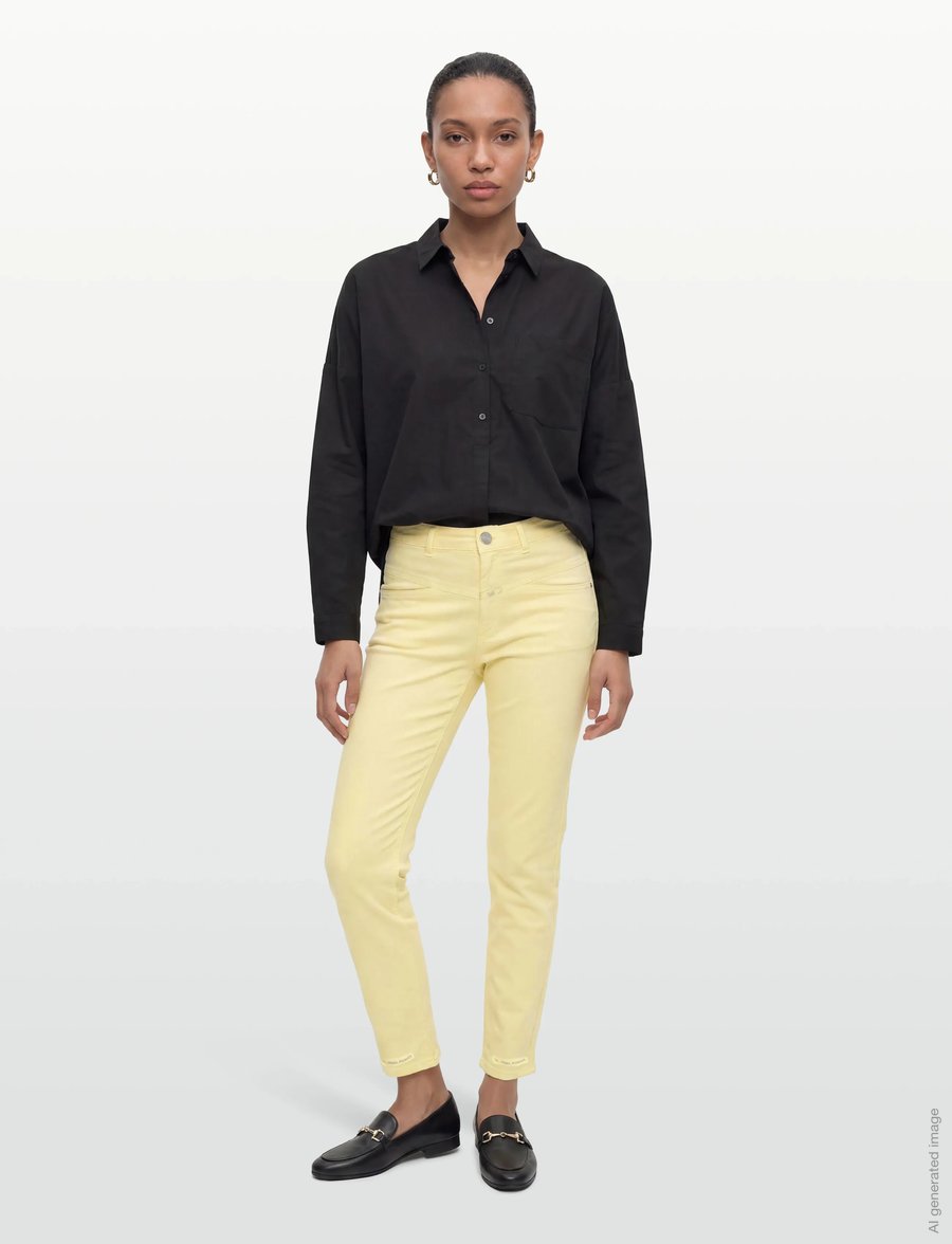 Closed - PEDAL PUSHER PANTS - chino püksid - yellow orchid - 0