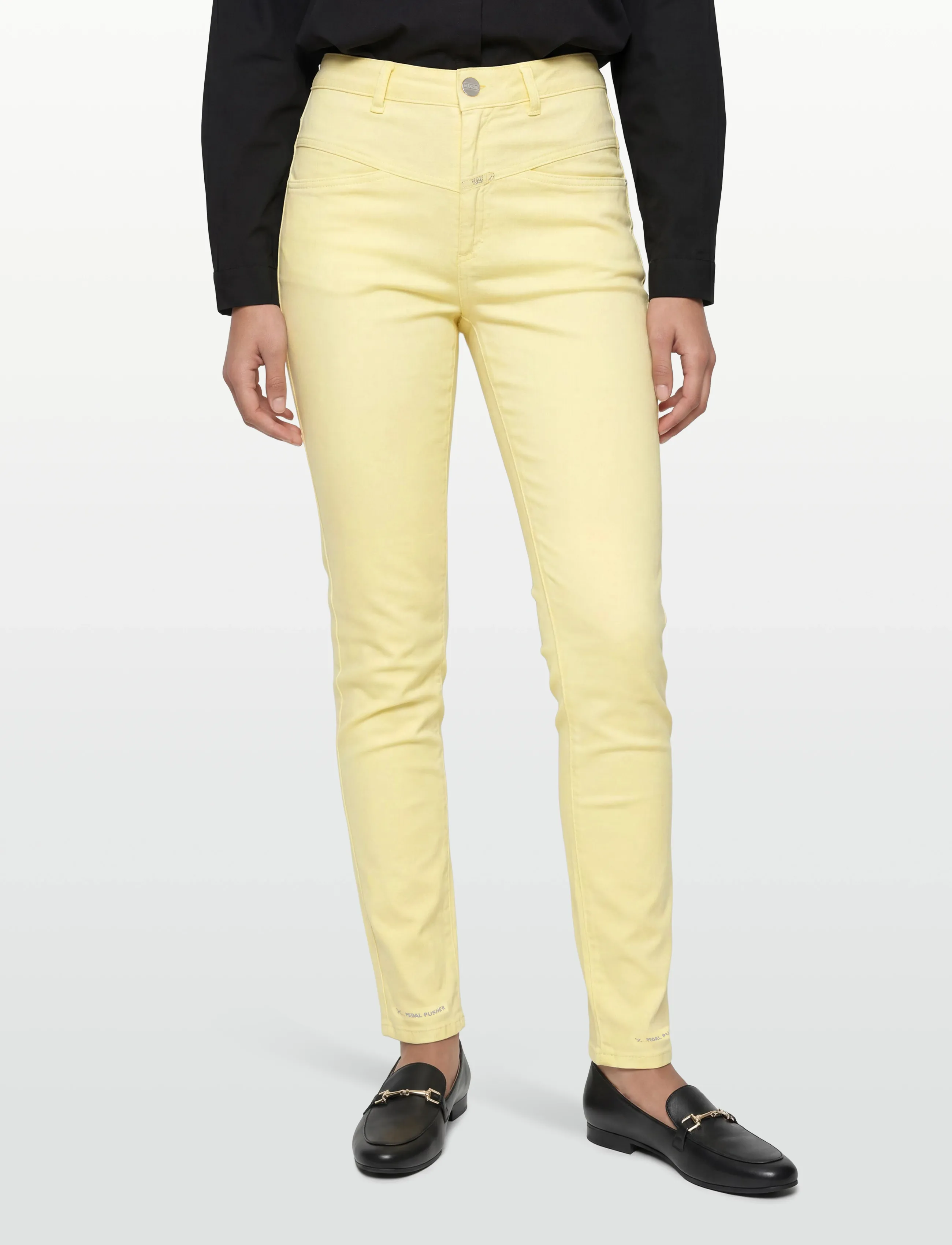 Closed - PEDAL PUSHER PANTS - chino püksid - yellow orchid - 3